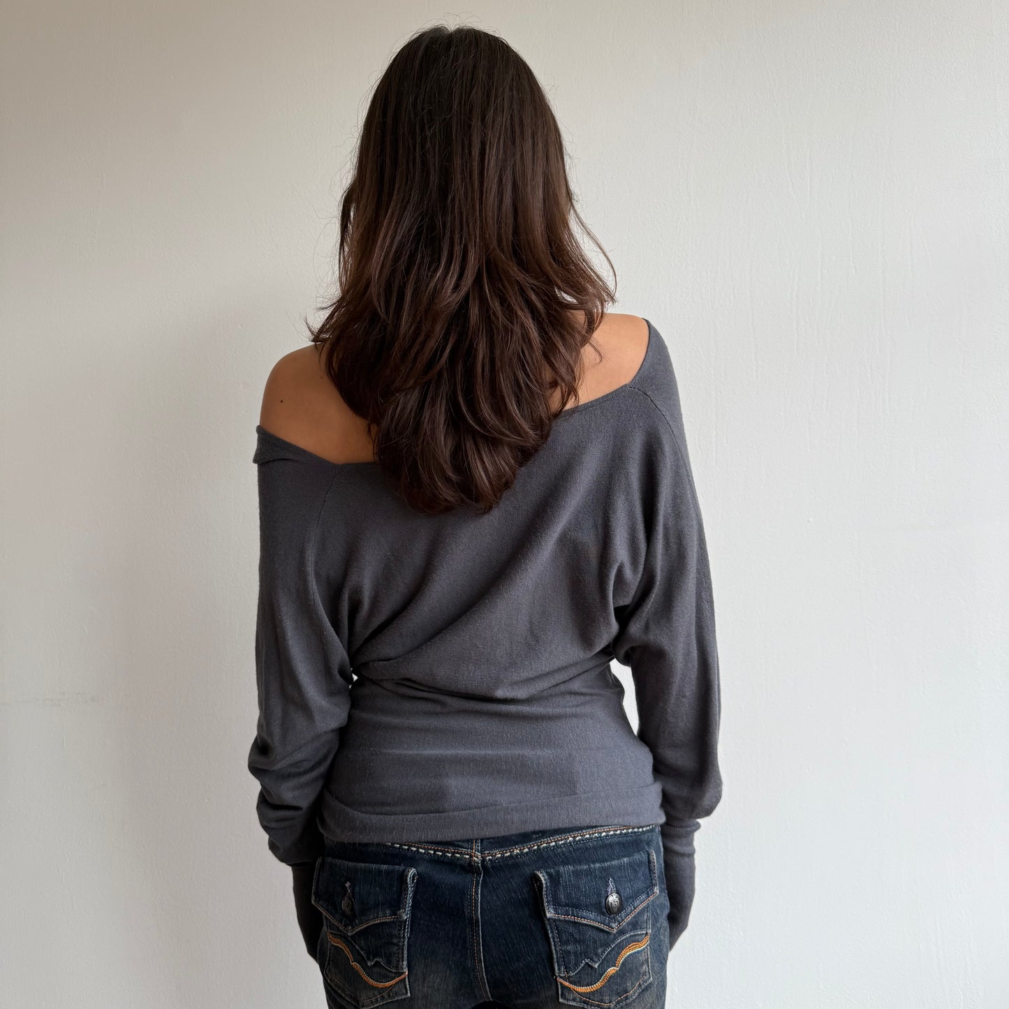 Grey slouchy knit - Size S (1)