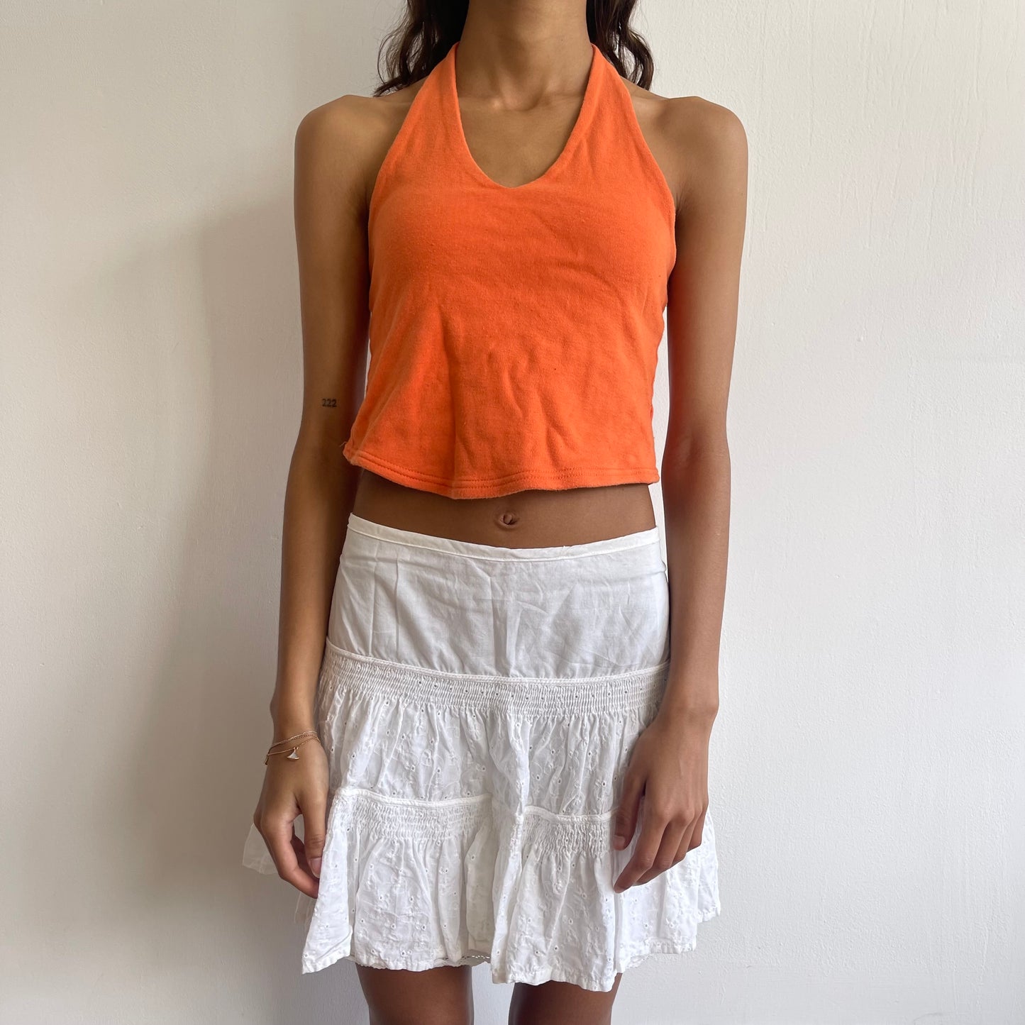 Orange halterneck - Size S