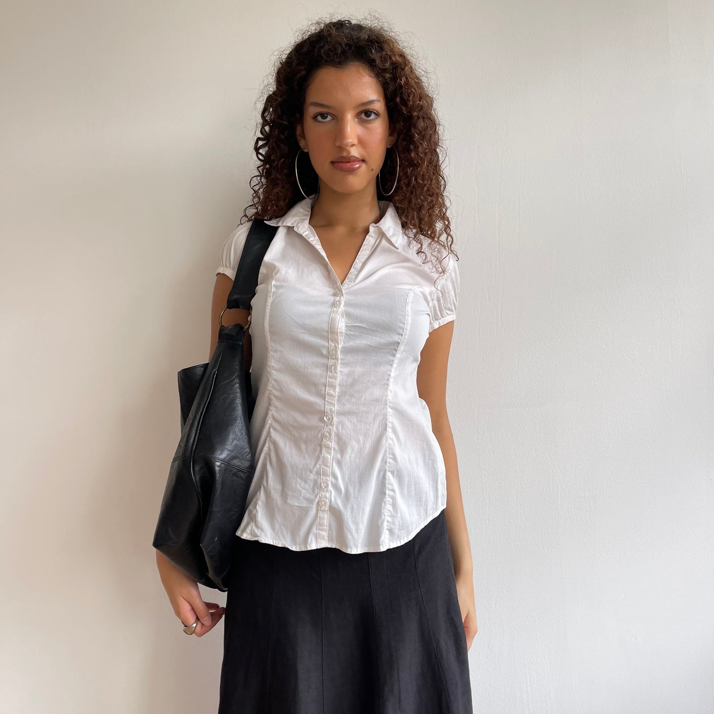 White short sleeve shirt - Size S