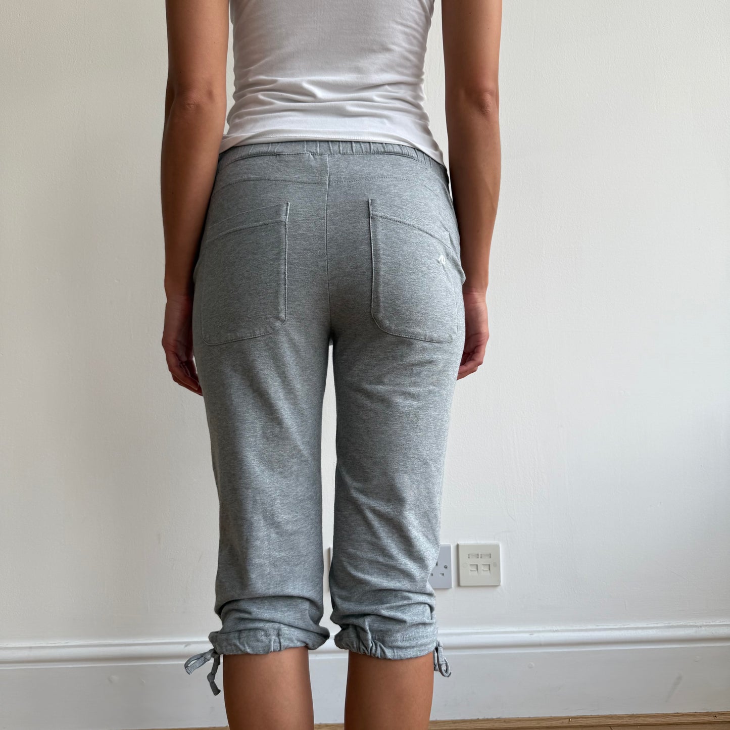 Grey Nike tie ankle capris - Size S