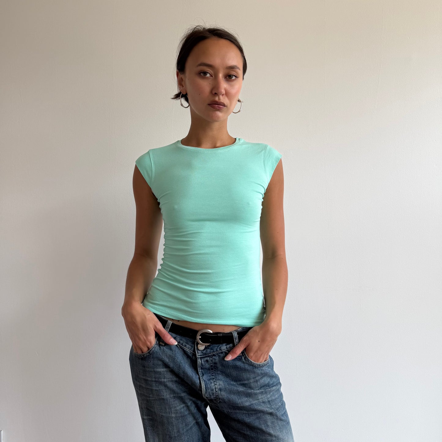 Mint baby tee - Size S