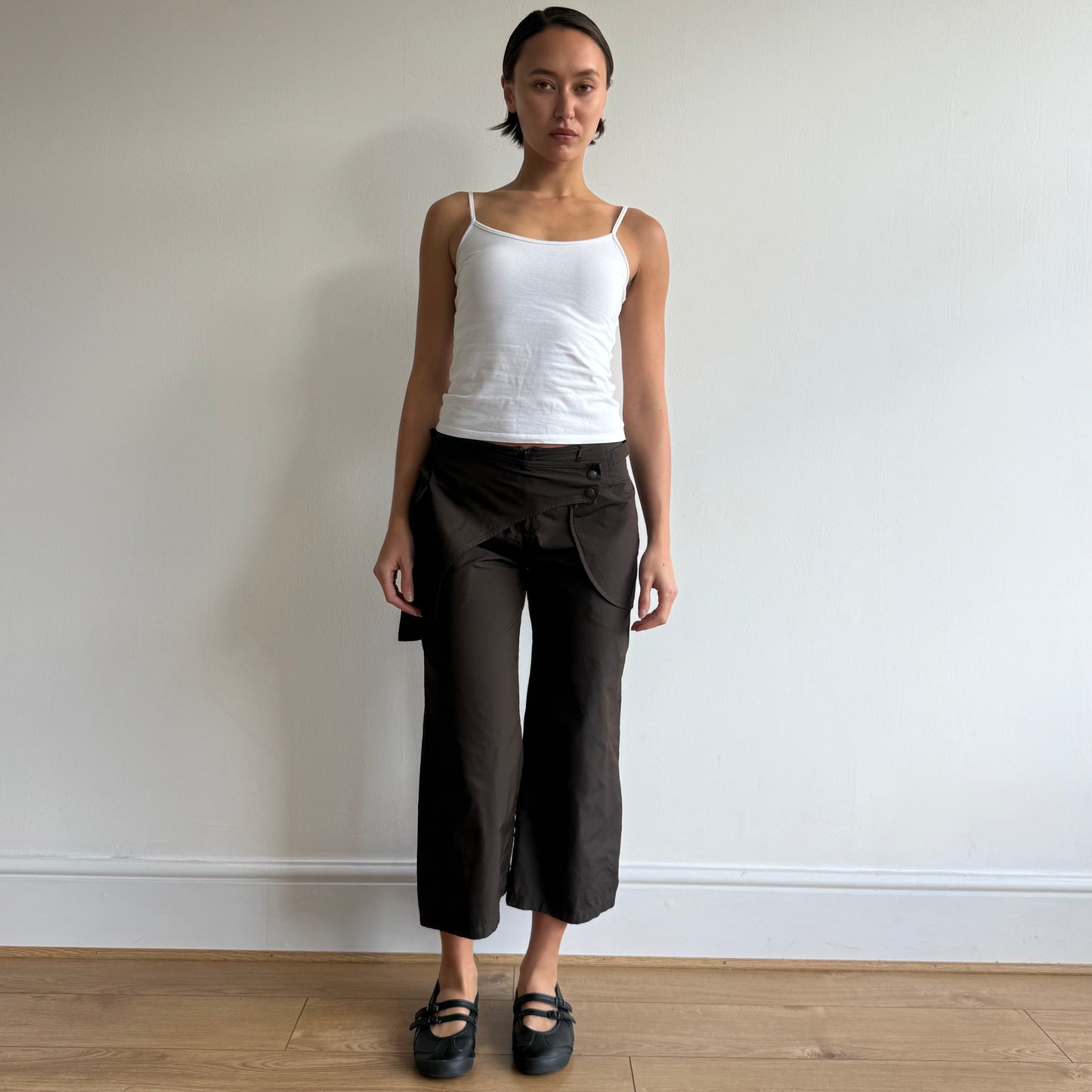 Brown belt archival capris - Size S