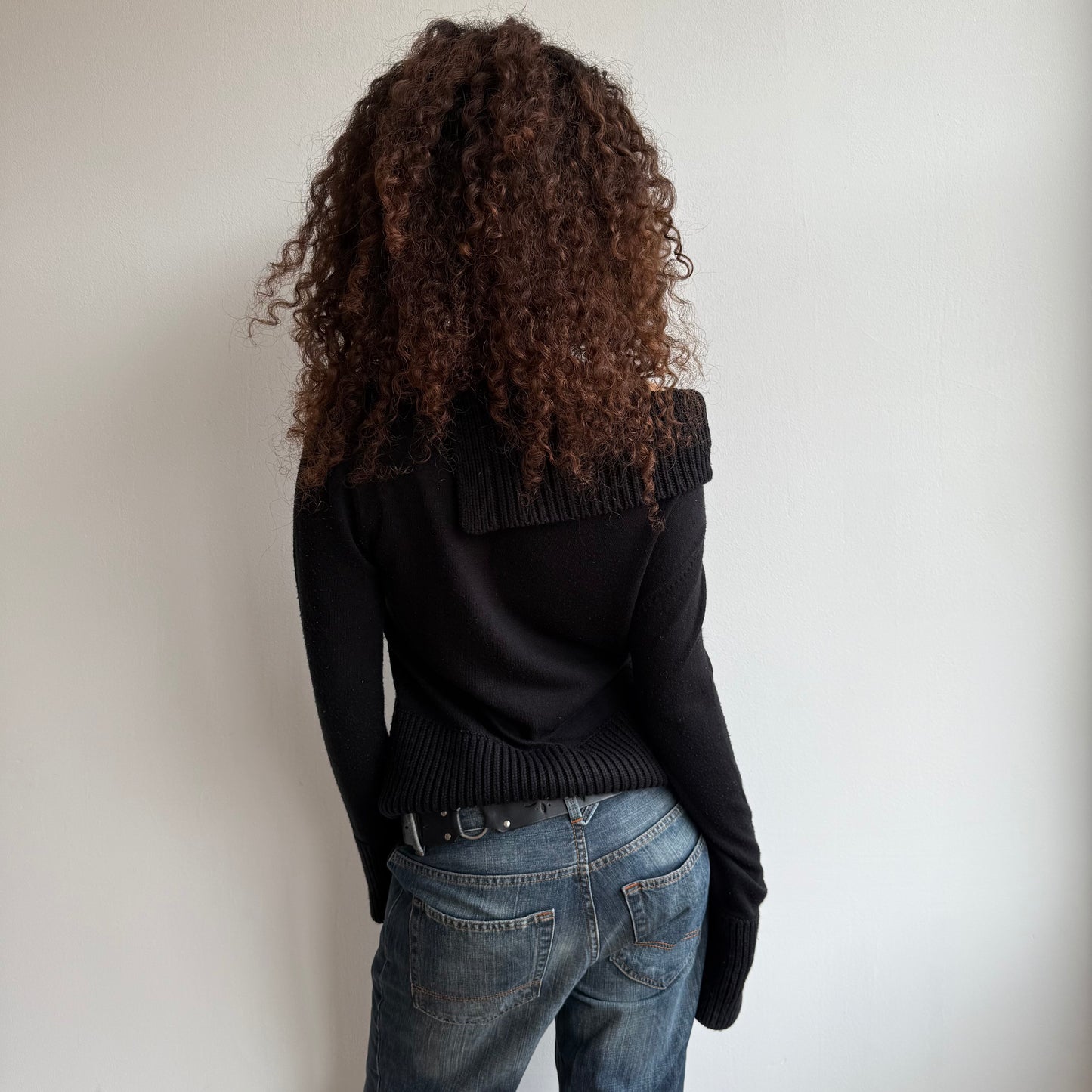 Black Bardot knit - Size S/M