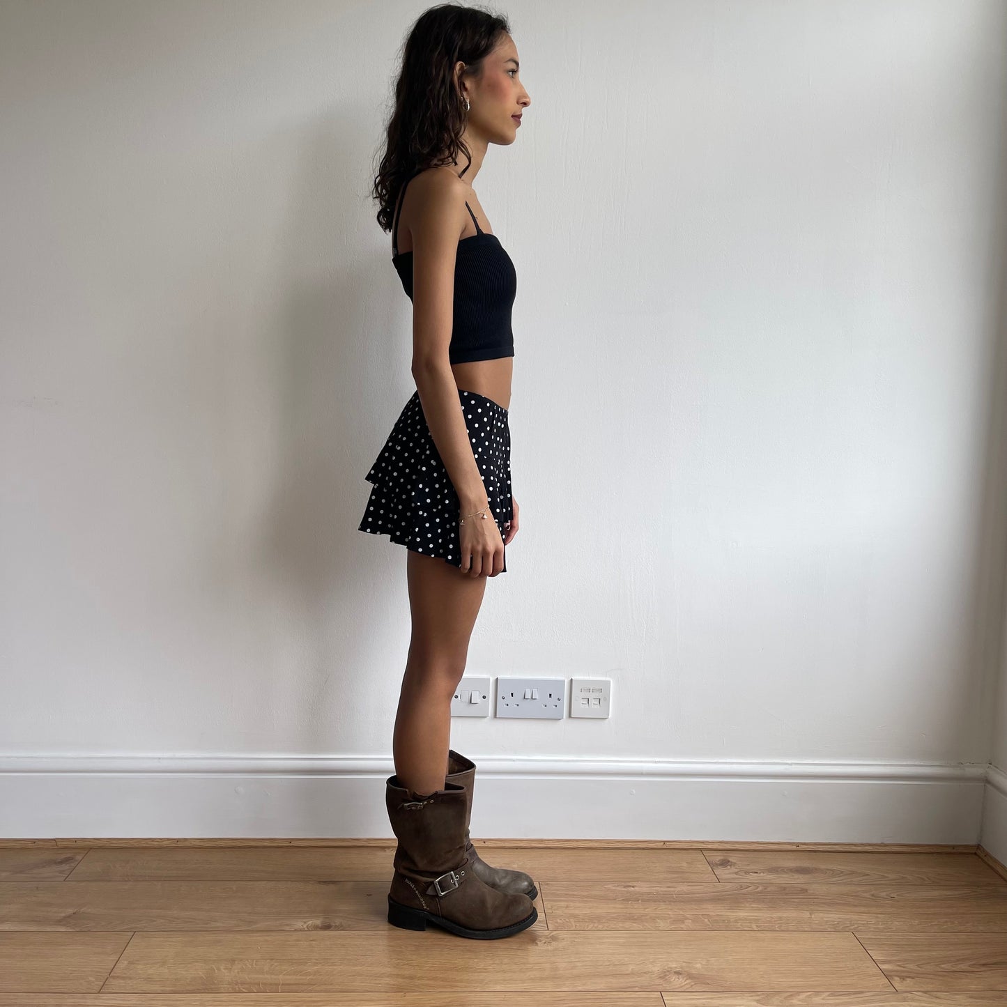 Polka dot rara mini skirt - Size XS