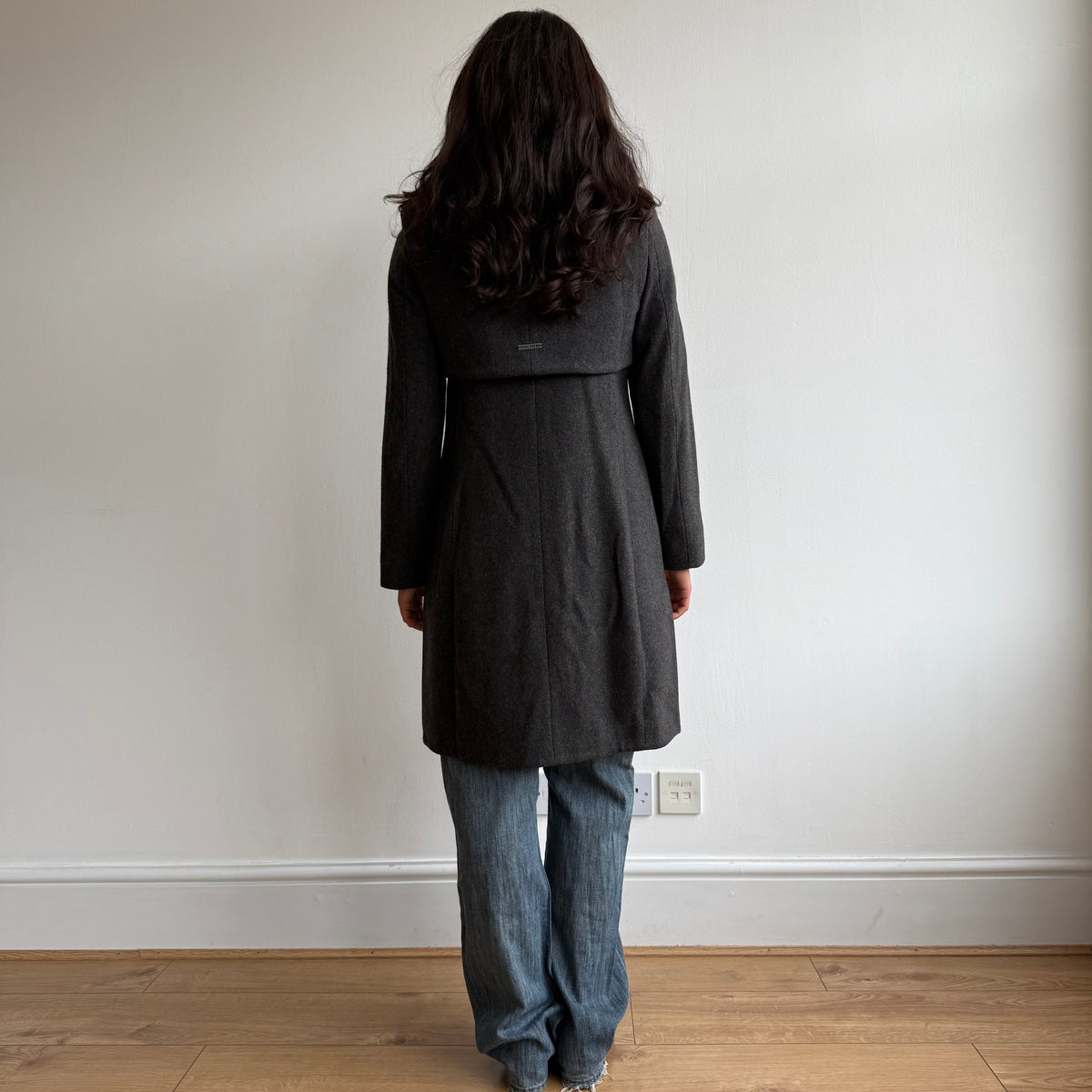 Charcoal Cop Copine bolero coat - Size XS/S