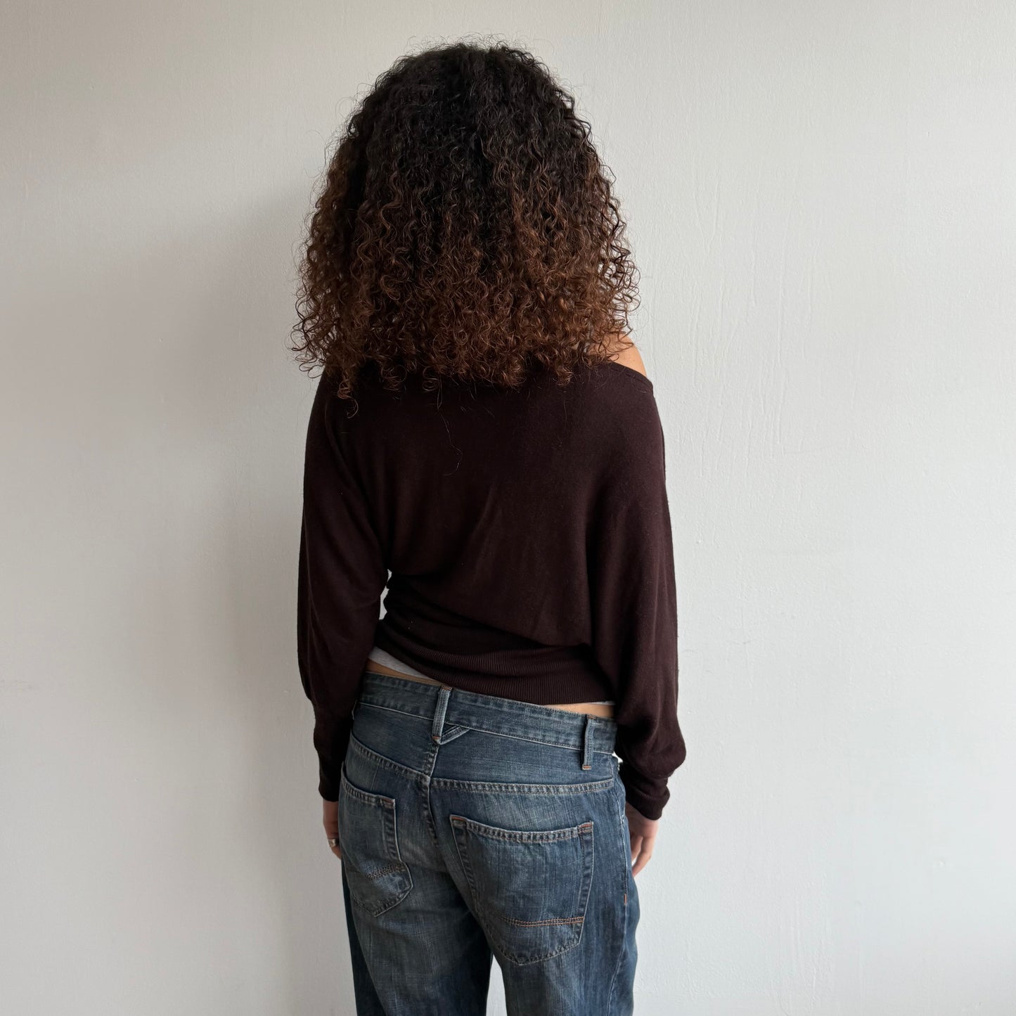 Brown slouchy knit - Size M-L