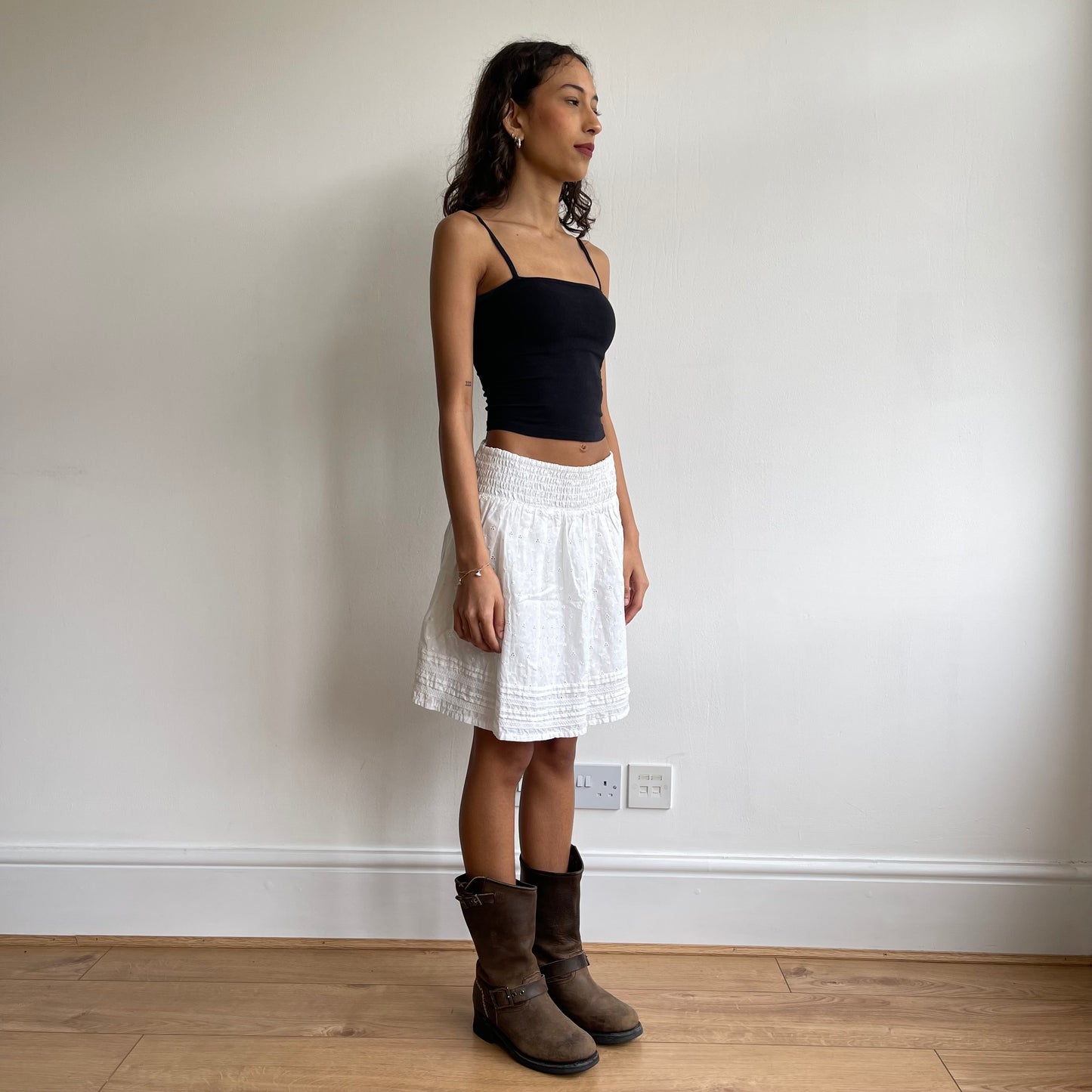 White boho skirt - Size S