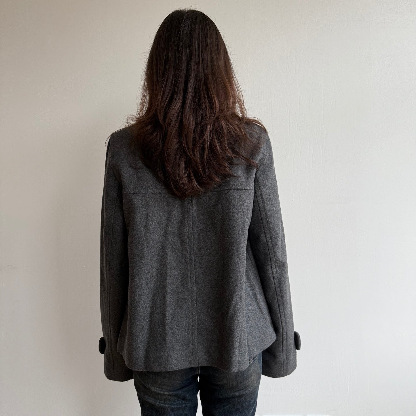 Dark grey peacoat - Size M