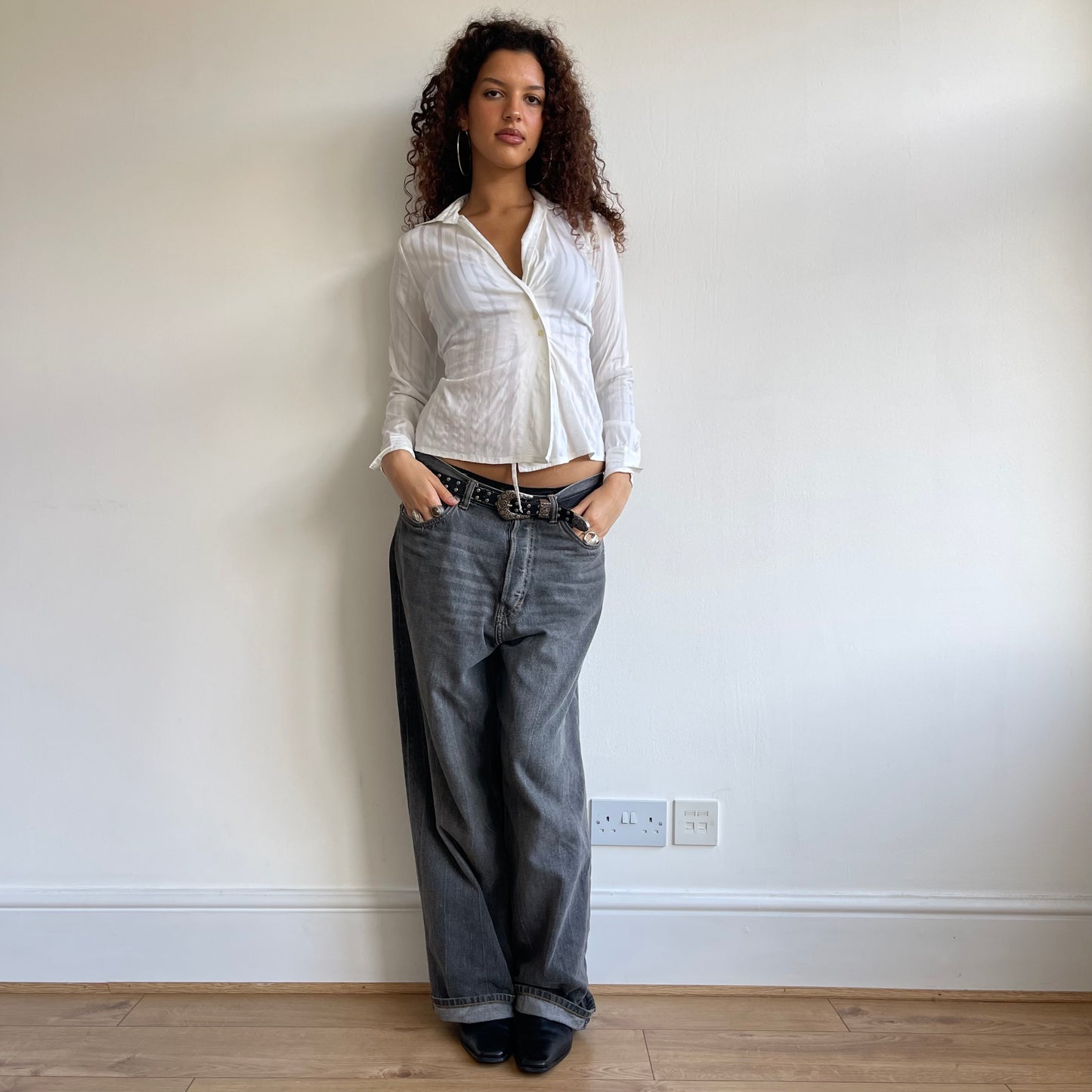 White button wrap shirt - Size S