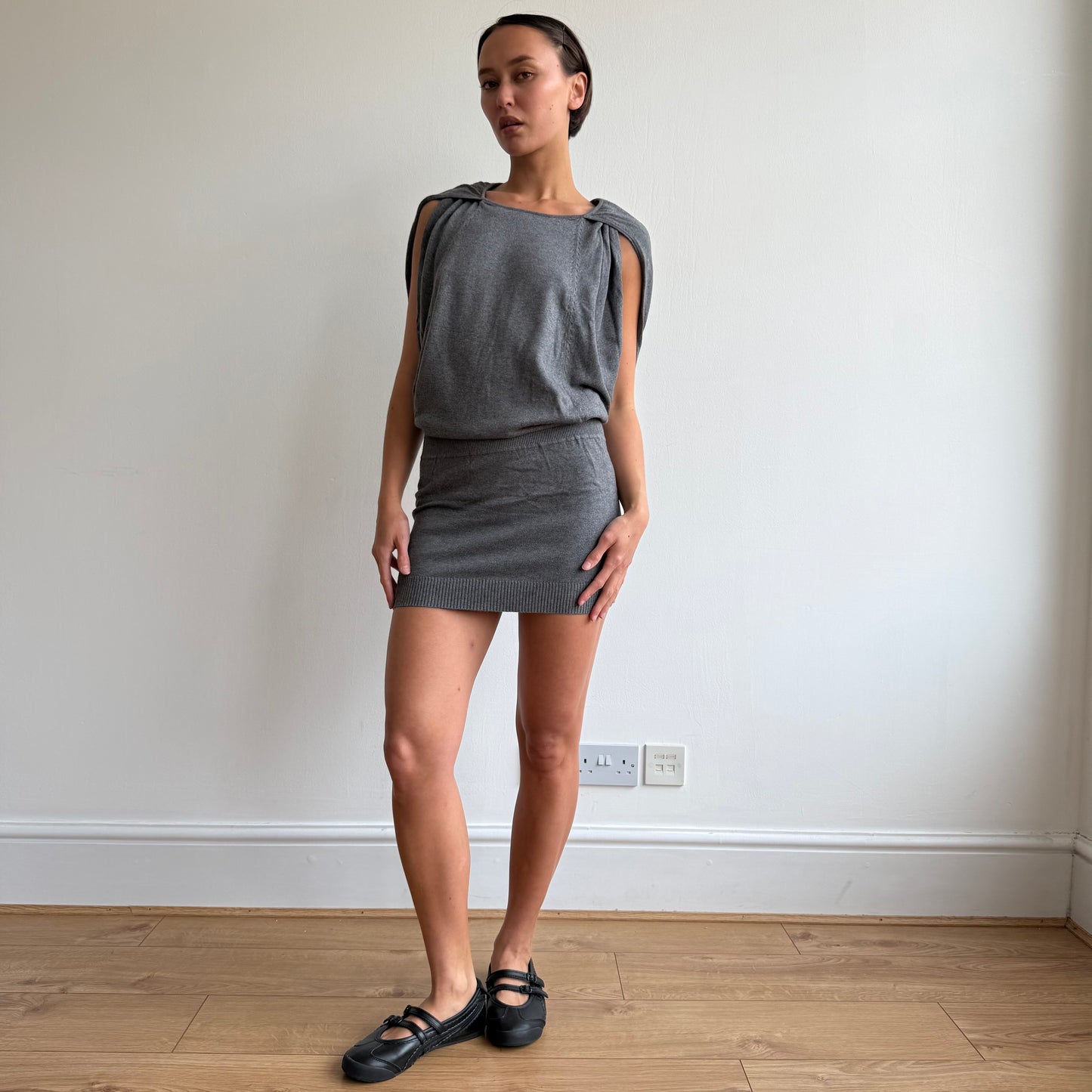 Grey knit Miss Sixty dress - Size S