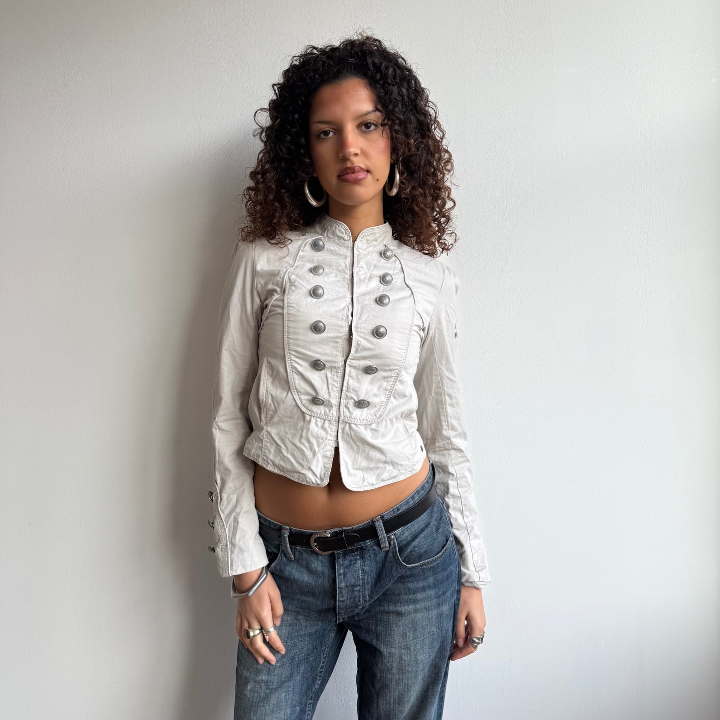 Beige military jacket - Size S