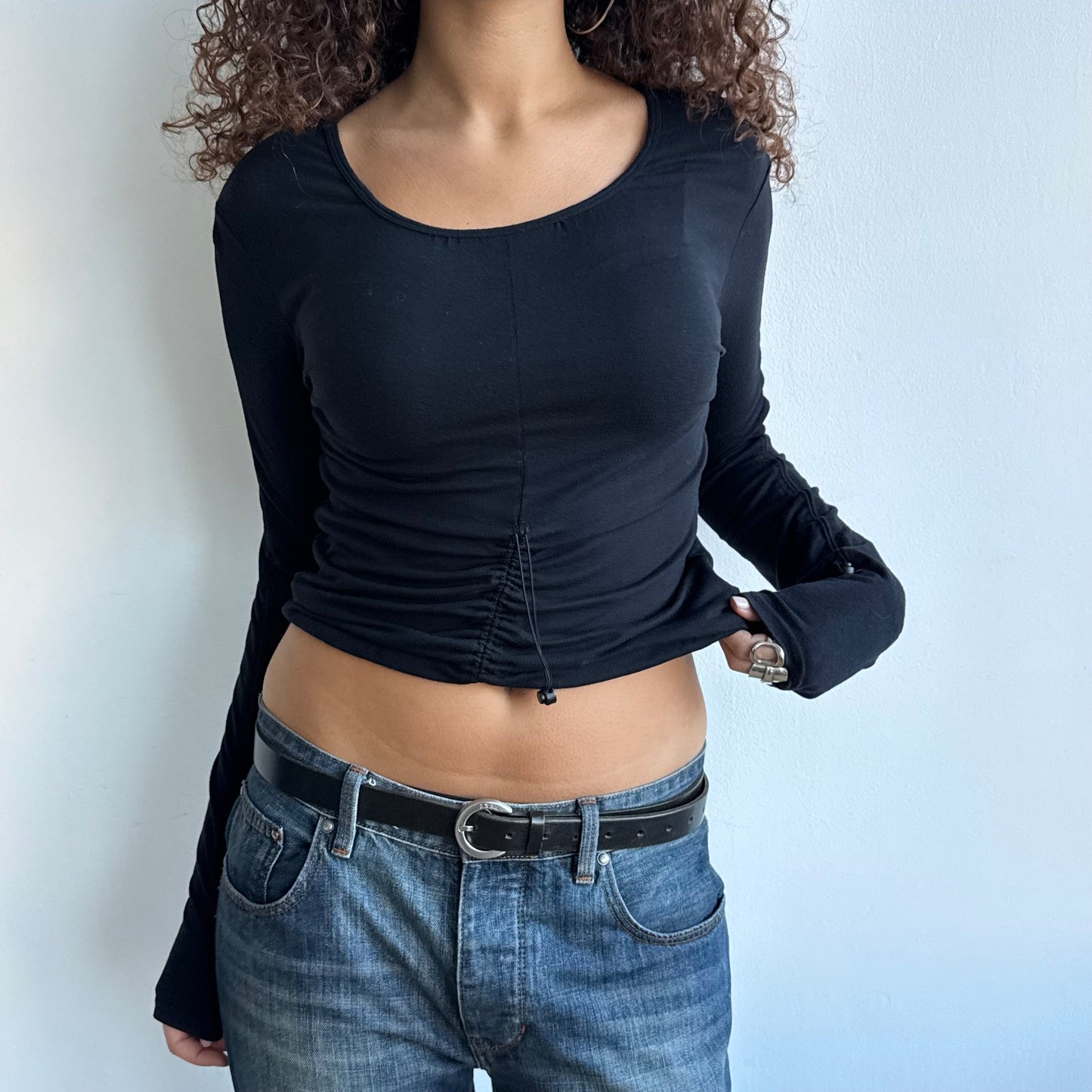 Cop Copine black toggle top - Size S