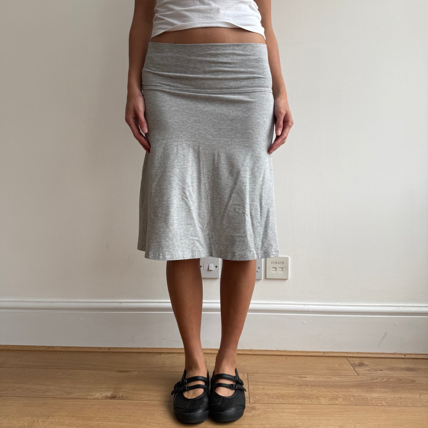 Grey midi skirt - Size S