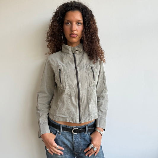 Khaki cargo jacket - Size S/M