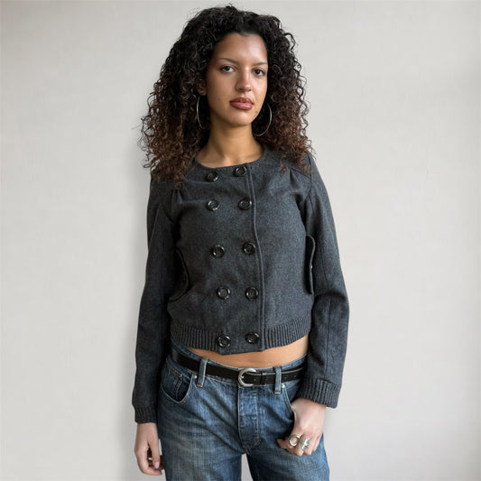 Grey Morgan de Toi military peacoat - Size S