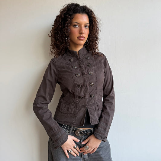 Brown military jacket - Size S