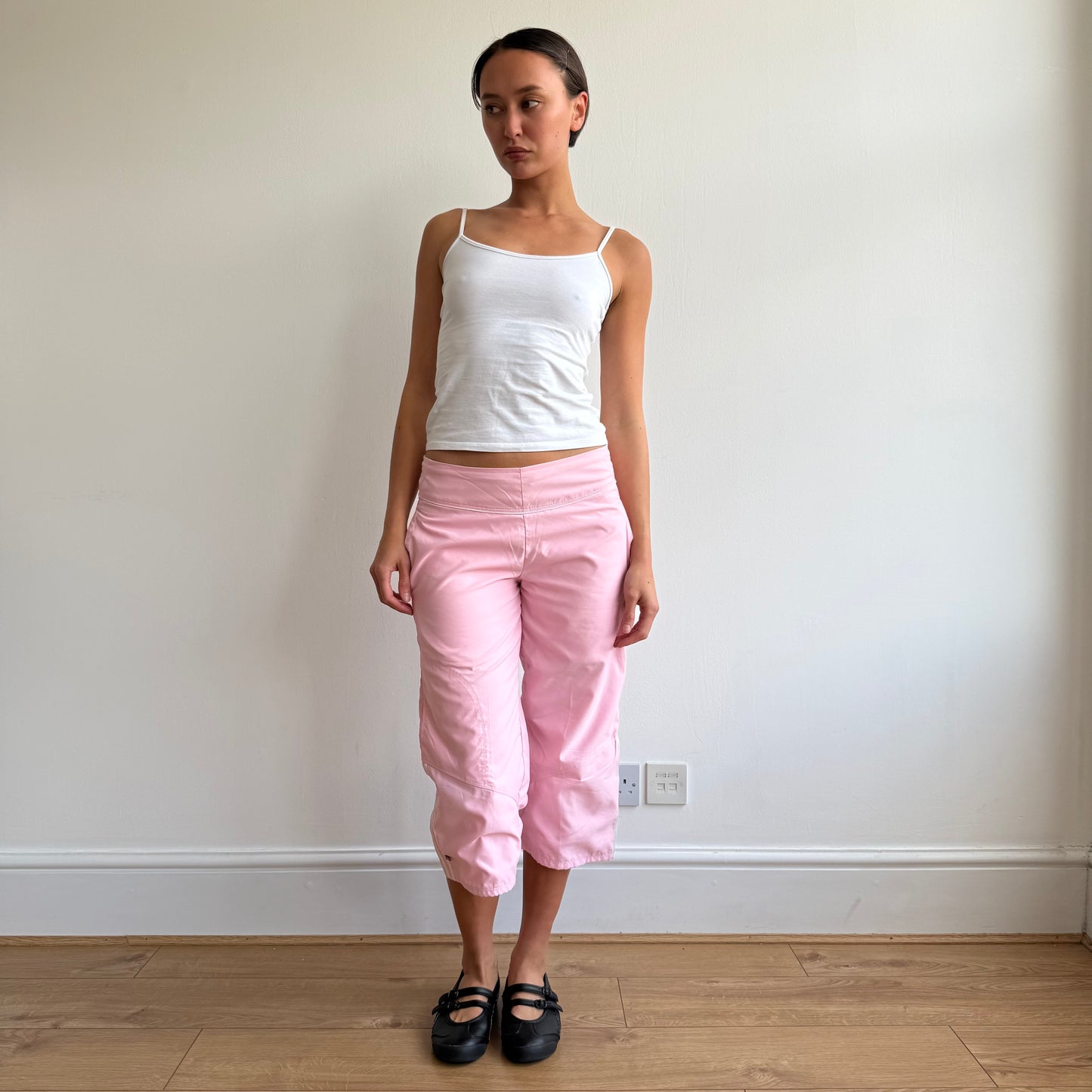 Baby pink Adidas capris - Size XS