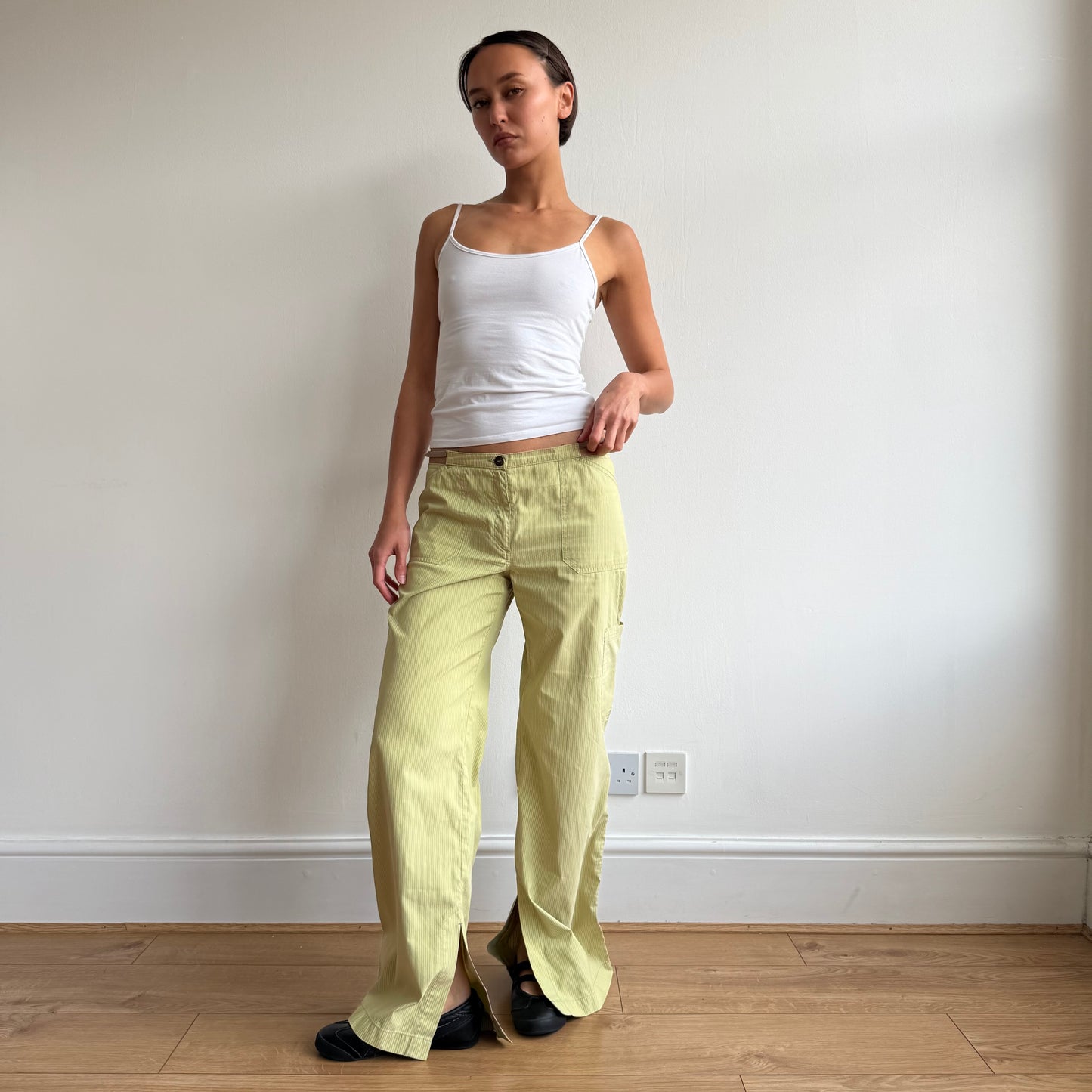 Cop Copine green stripe trousers - Size M