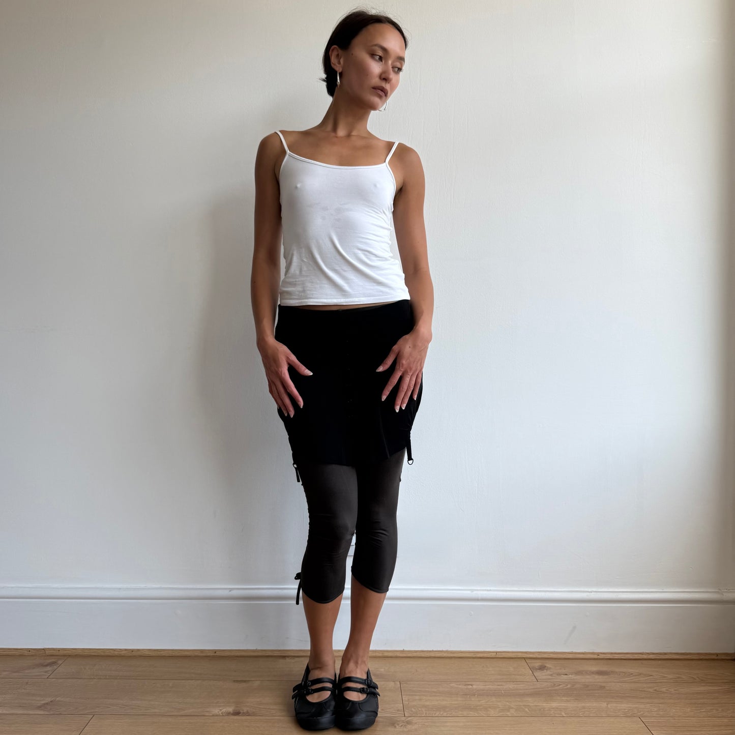 Cop Copine two piece capris + skirt - Size XS