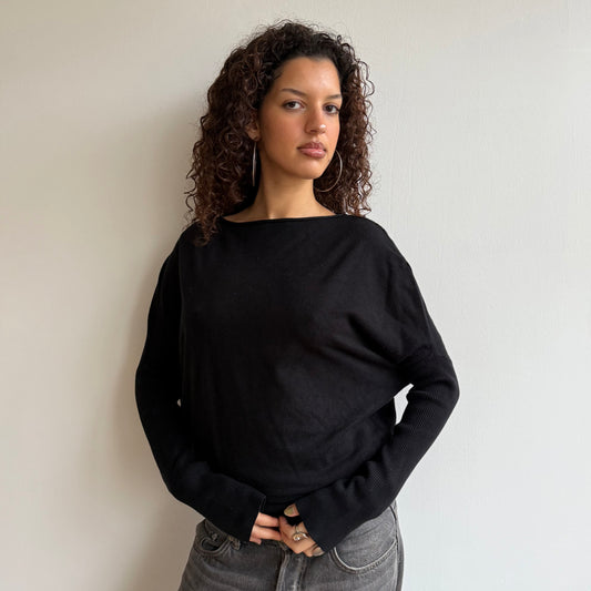 Black slouchy knit - Size M
