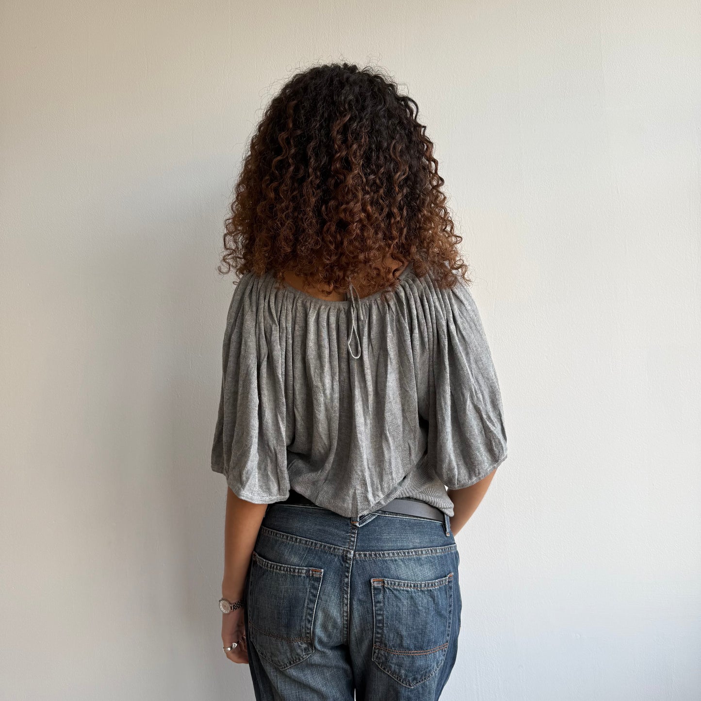 Dark grey batwing knit - Size M