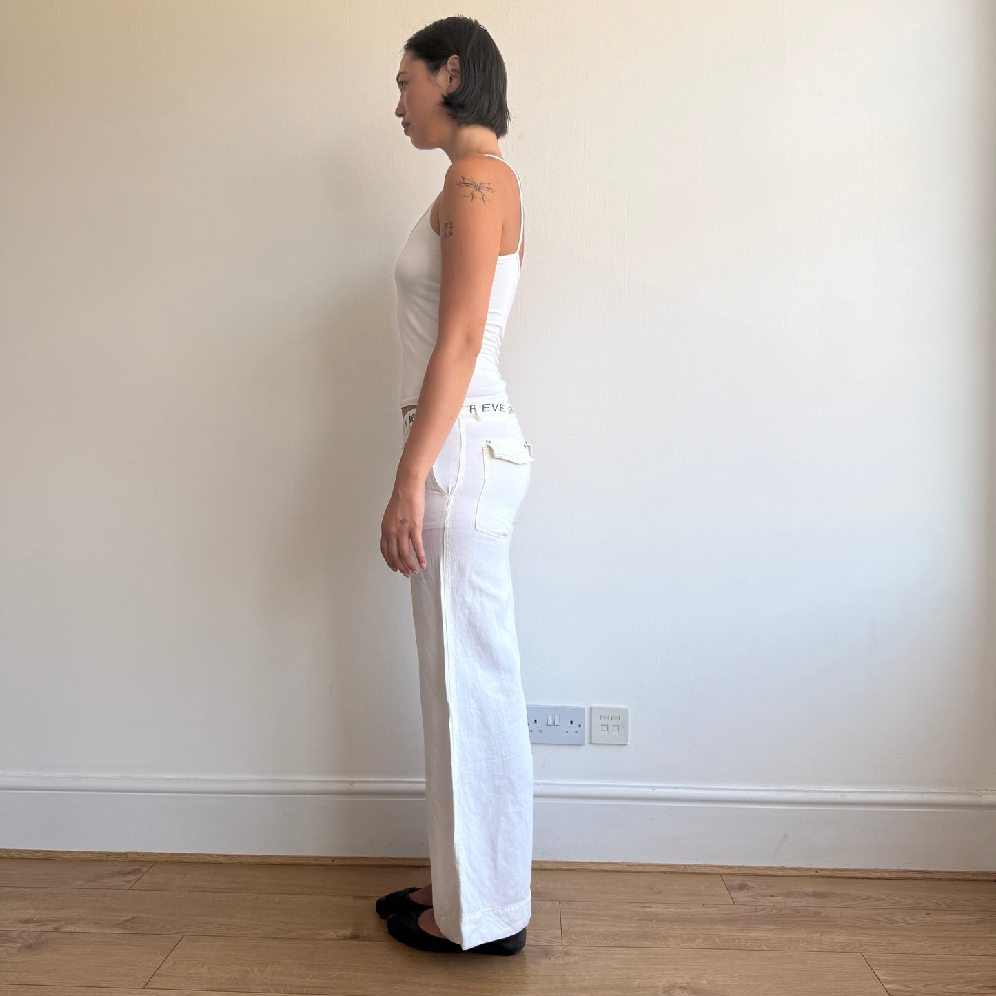 Cop Copine white linen trousers - Size M