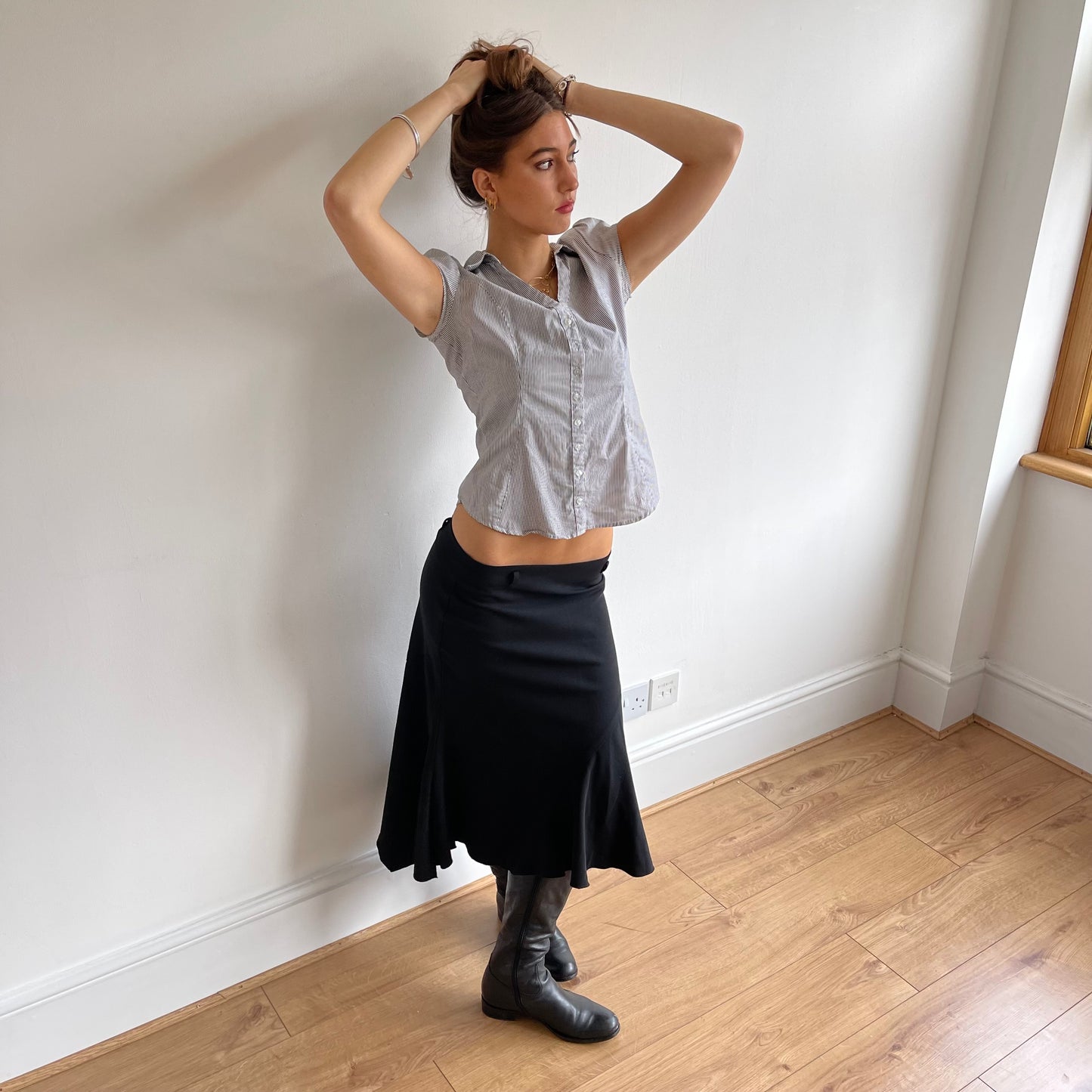 Blue stripe shirt - Size S