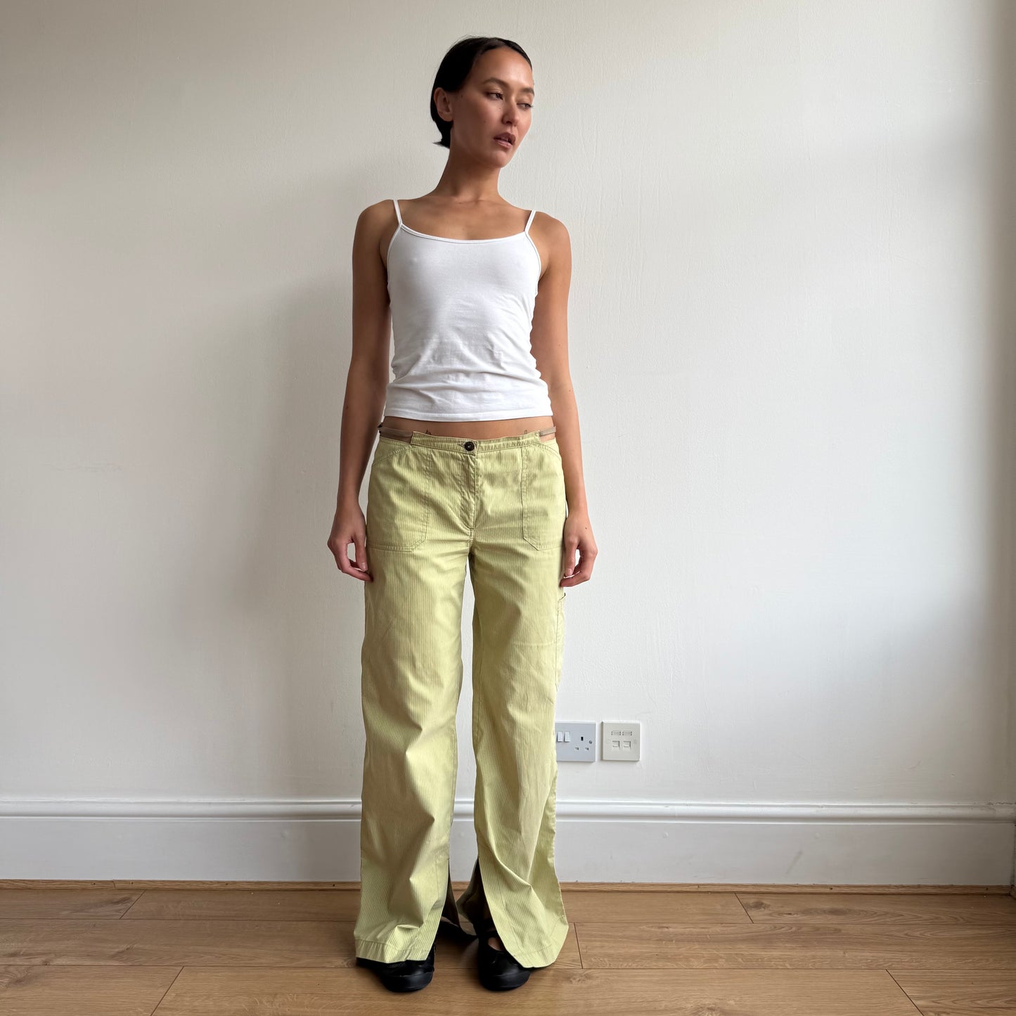 Cop Copine green stripe trousers - Size M