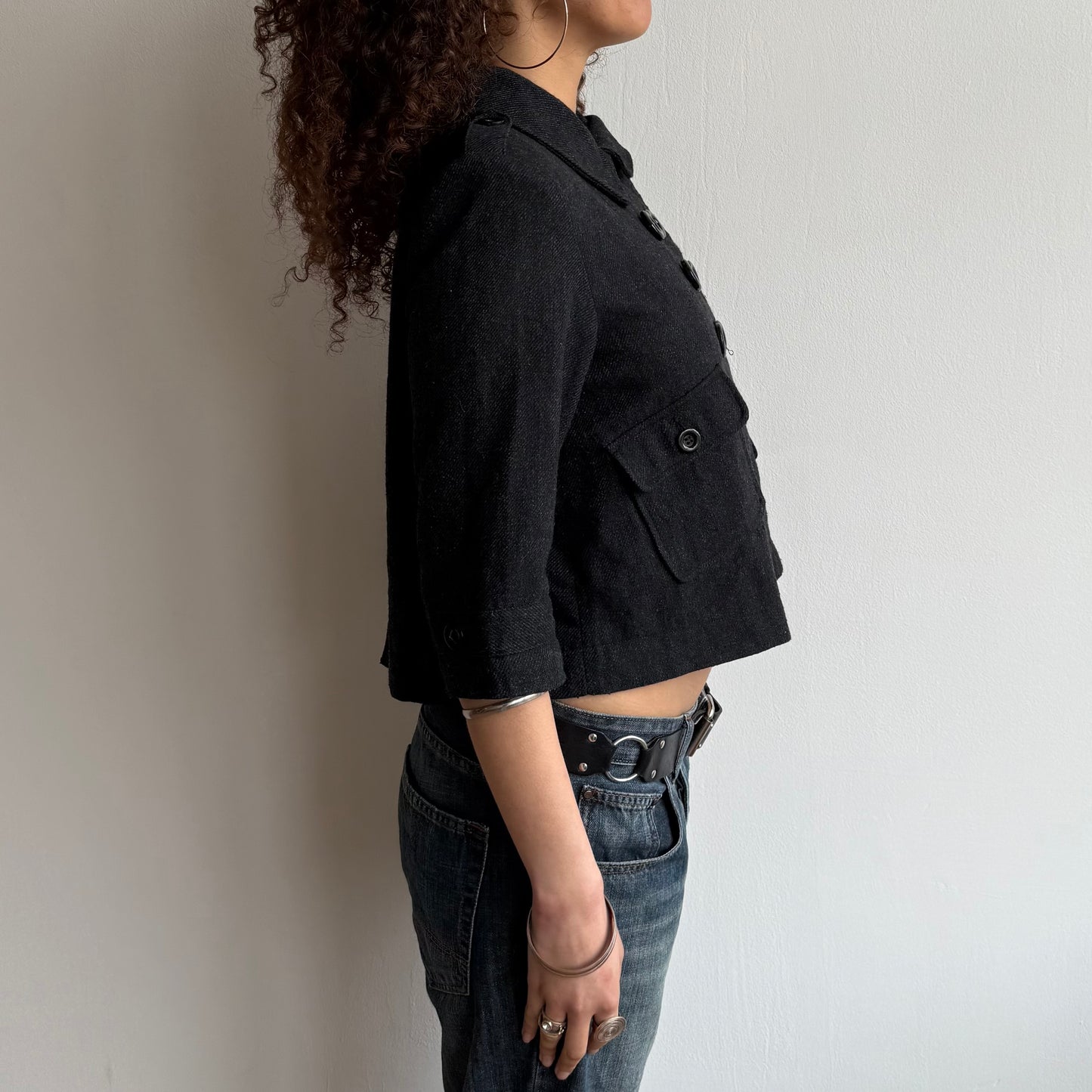 Charcoal peacoat - Size S/M