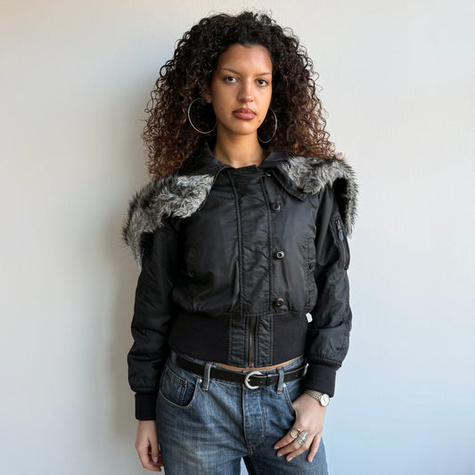 Black Avirex flight bomber - Size M