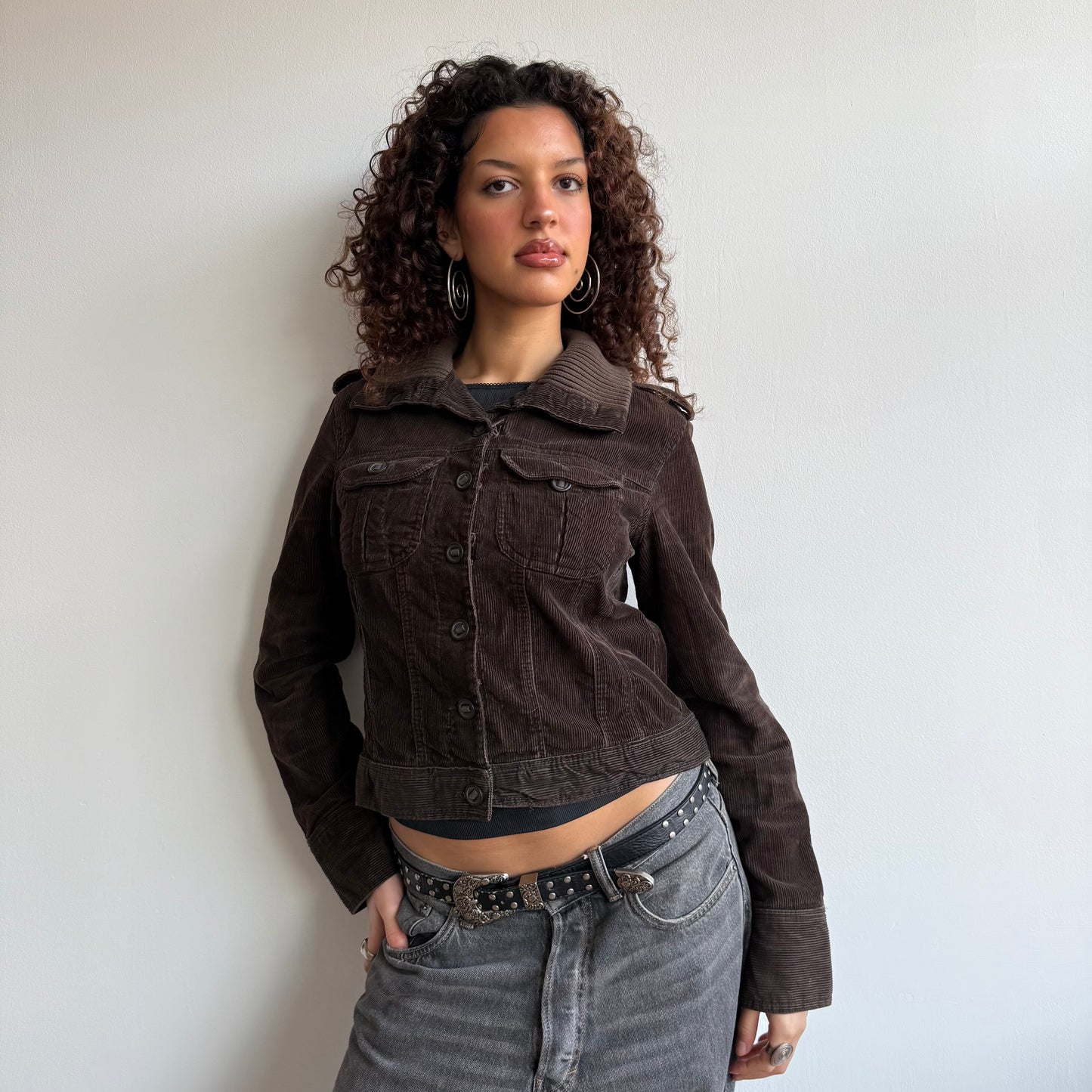 Brown corduroy jacket - Size S