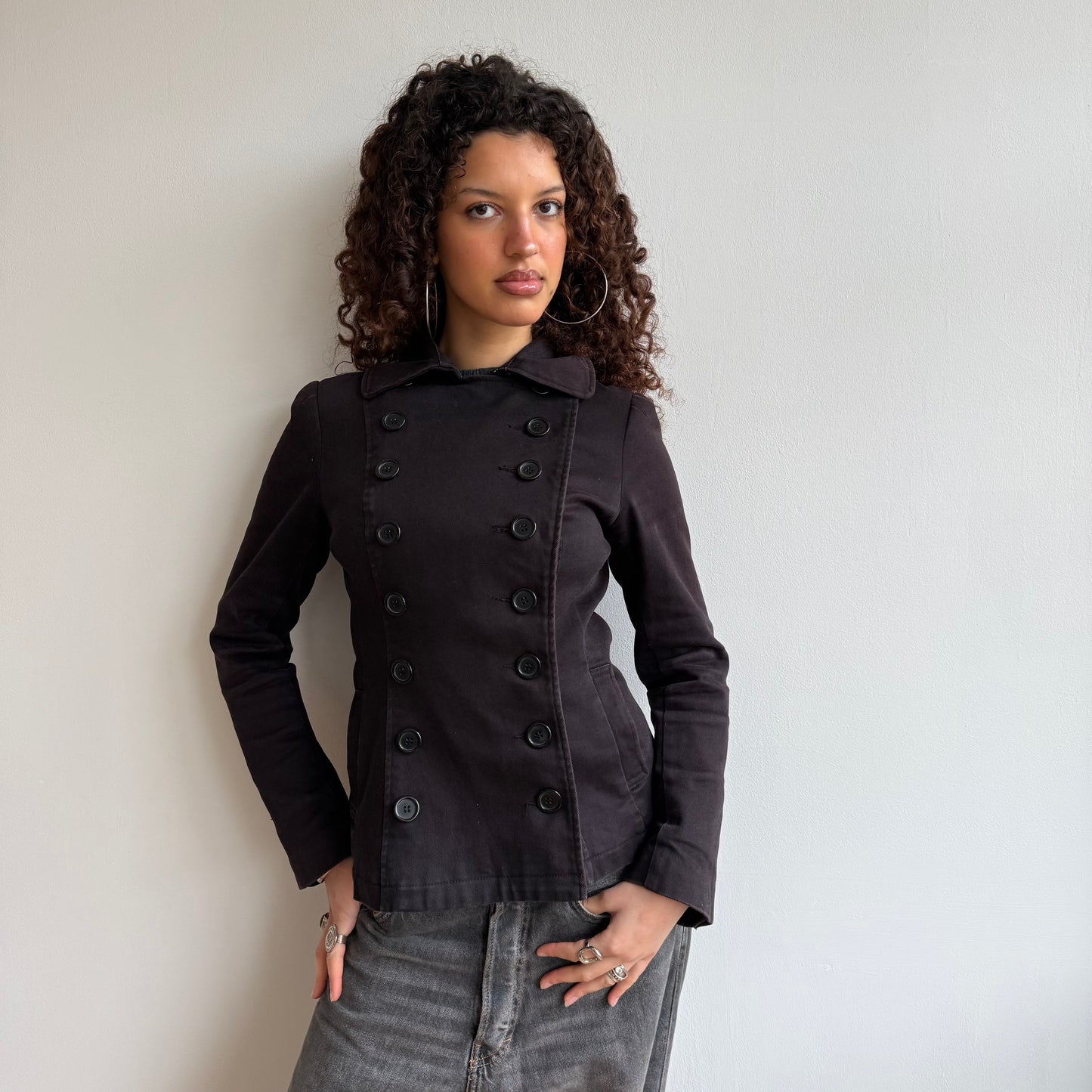 Double breasted button jacket - Size S