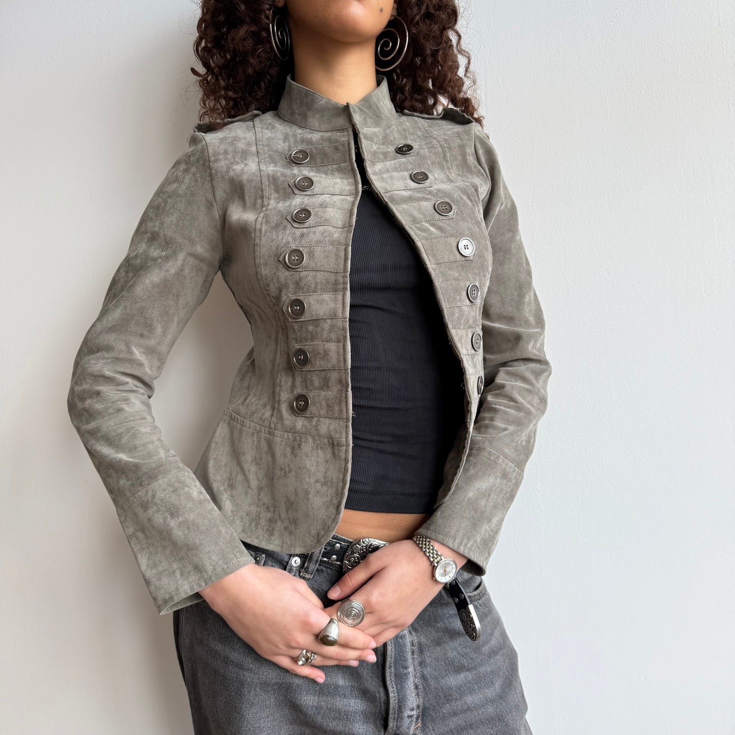 Velvet military jacket - Size S