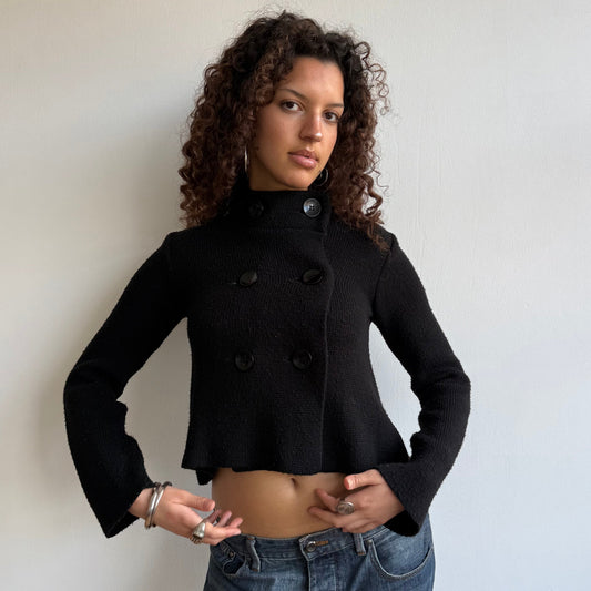 Black pea knit - Size S