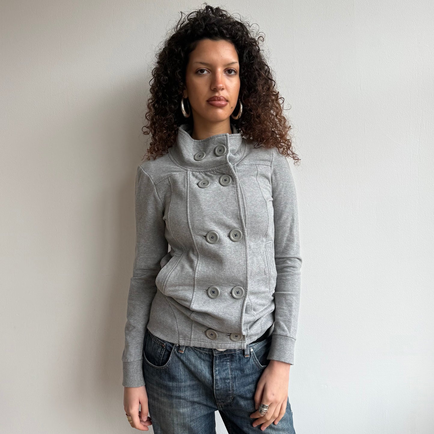 Grey peacoat jumper - Size M