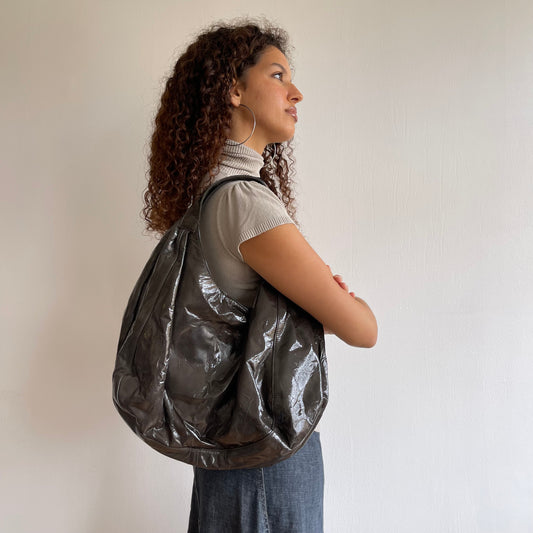 Brown hobo bag