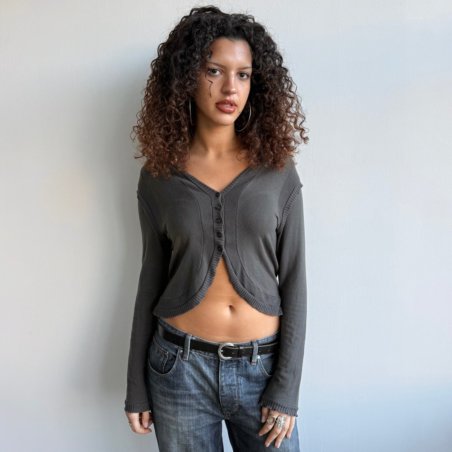 Cop Copine grey cardi - Size M