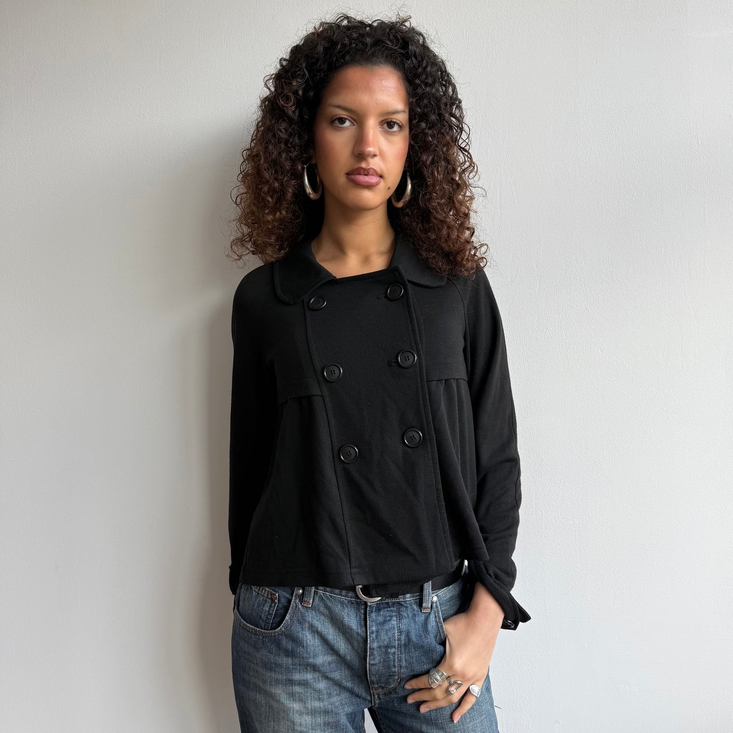 Black peacoat jumper - Size S