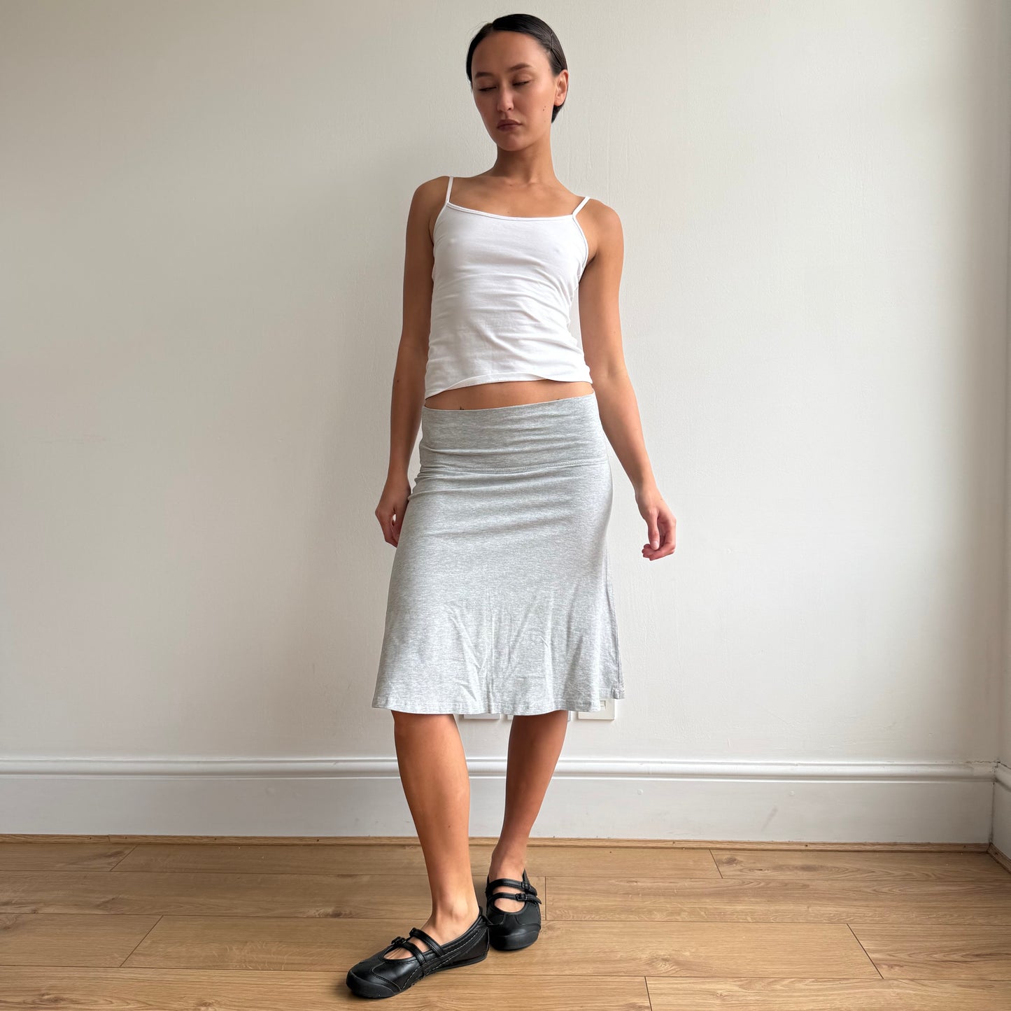 Grey midi skirt - Size S