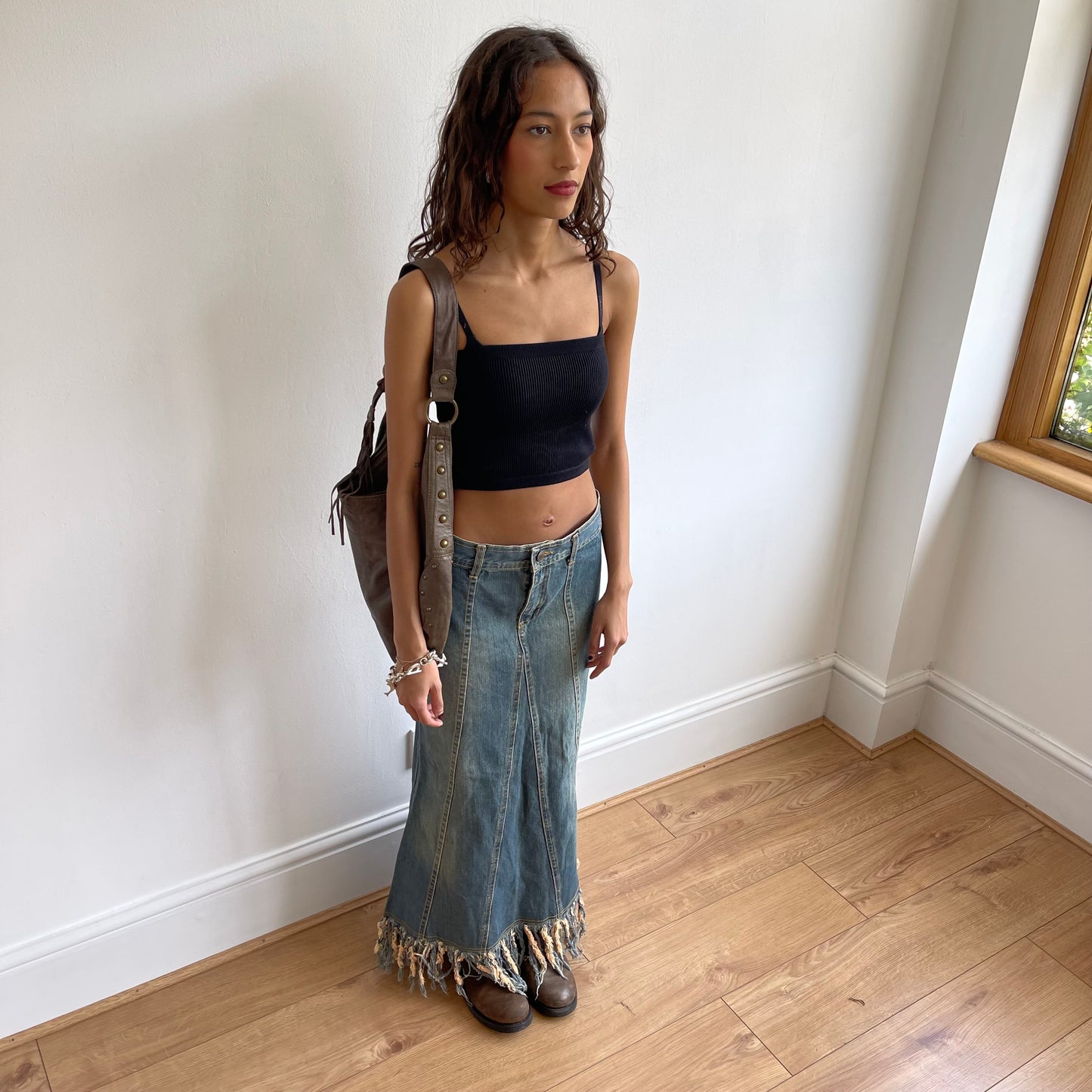 Denim maxi skirt - Size XS