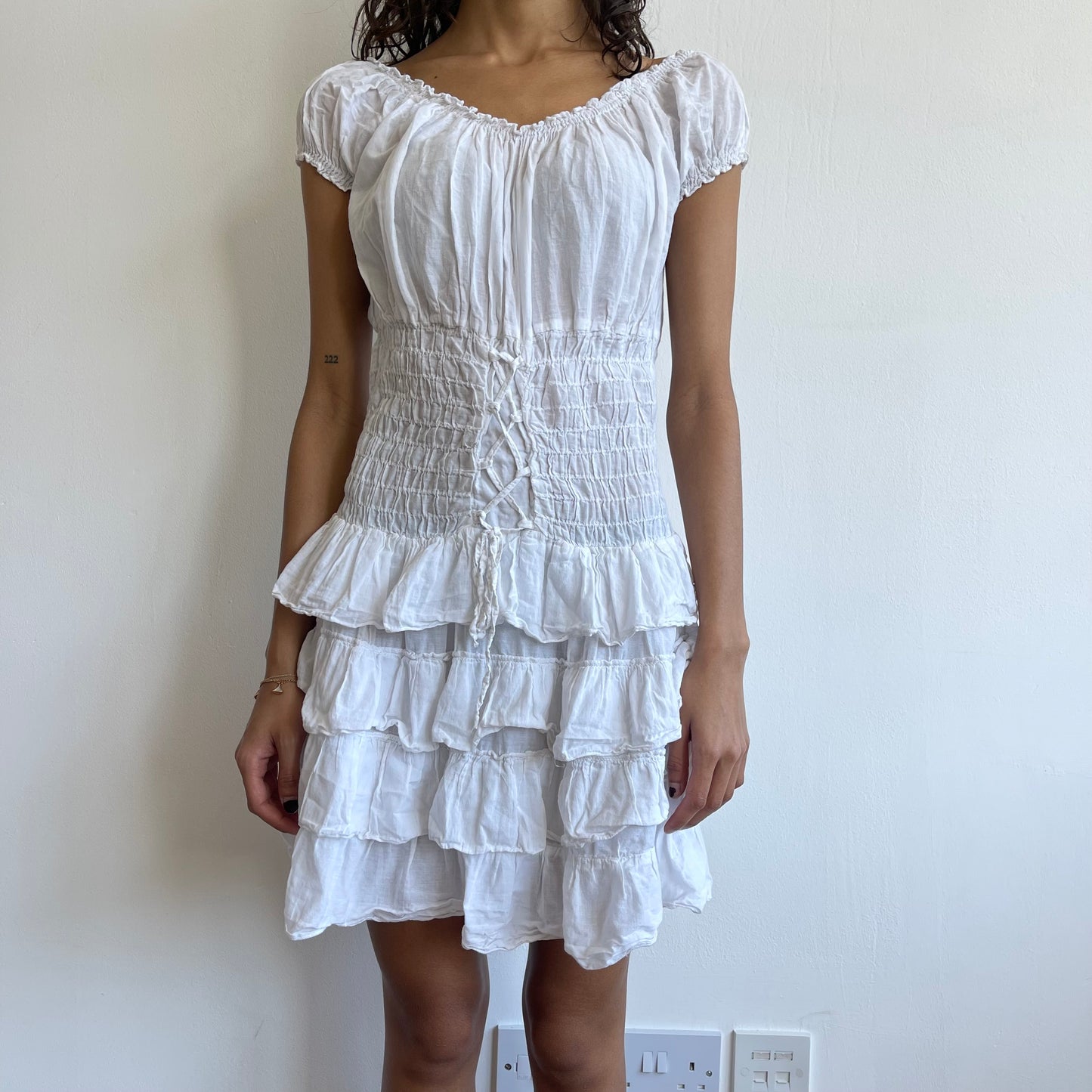 White corset dress - Size O/S