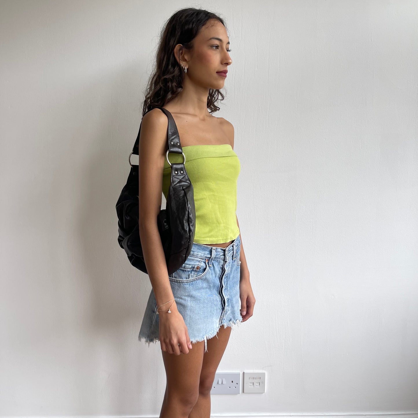 Green bandeau top - Size S