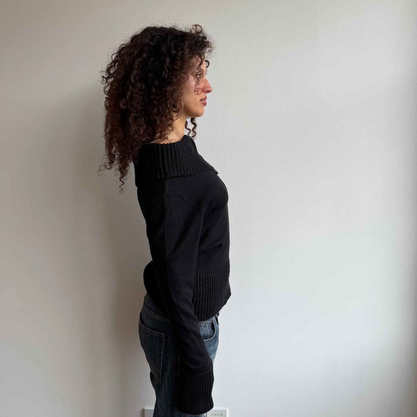 Black Bardot knit - Size S/M
