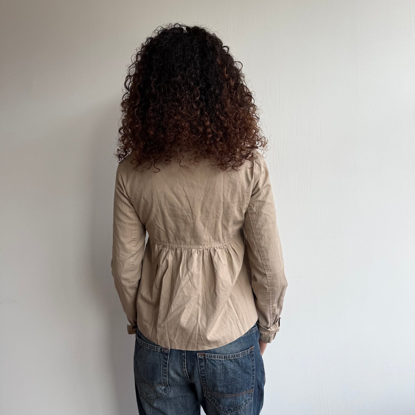 Beige peacoat - Size S/M