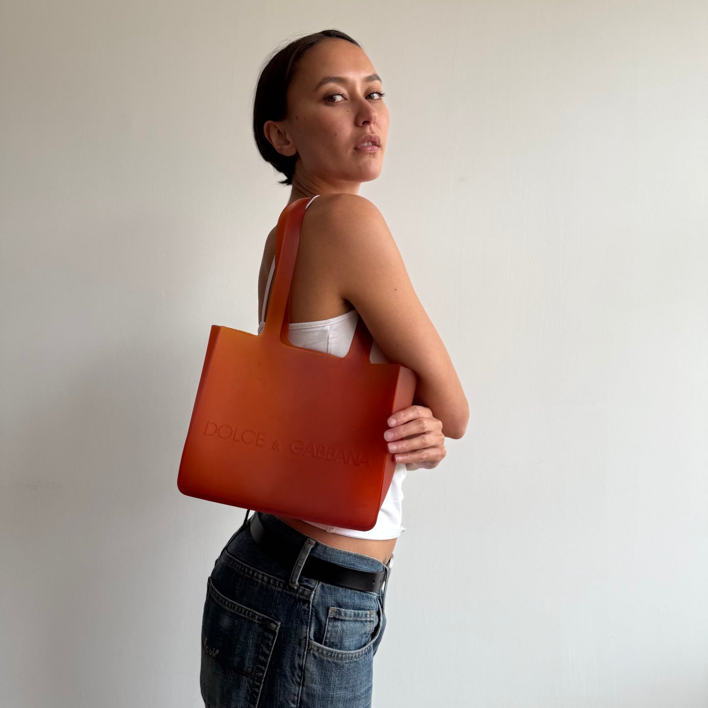 Orange D&G jelly bag - One Size