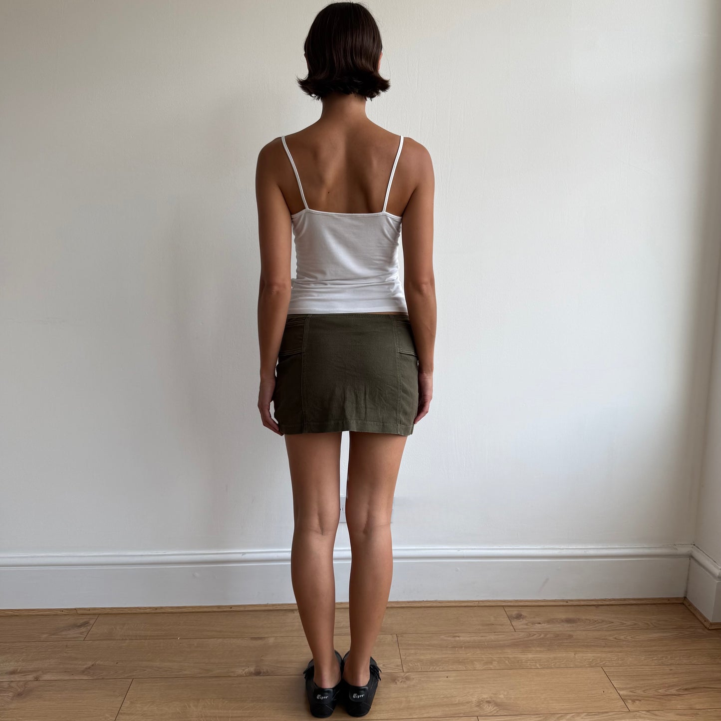 Khaki Morgan mini skirt - Size S