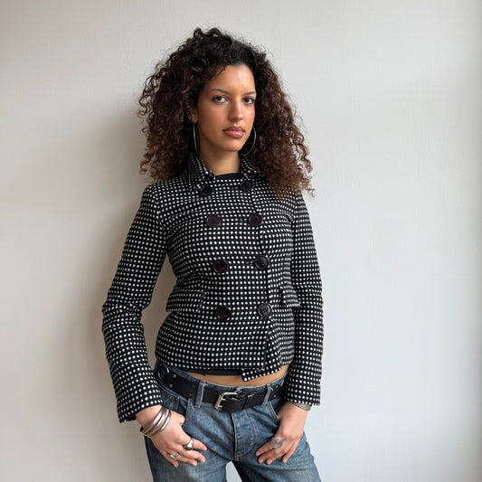 Polka dot peacoat - Size XS