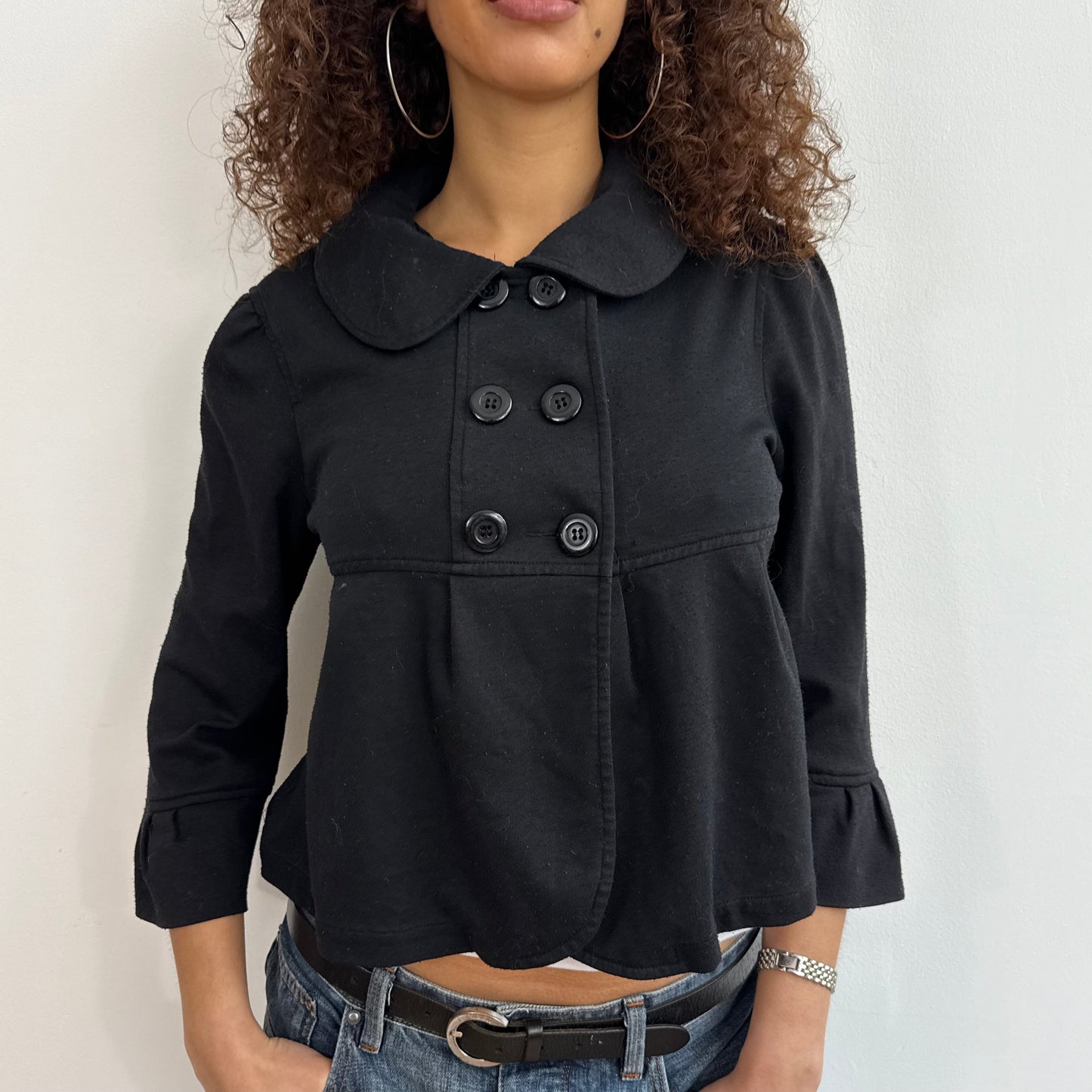 Black peacoat jumper - Size S