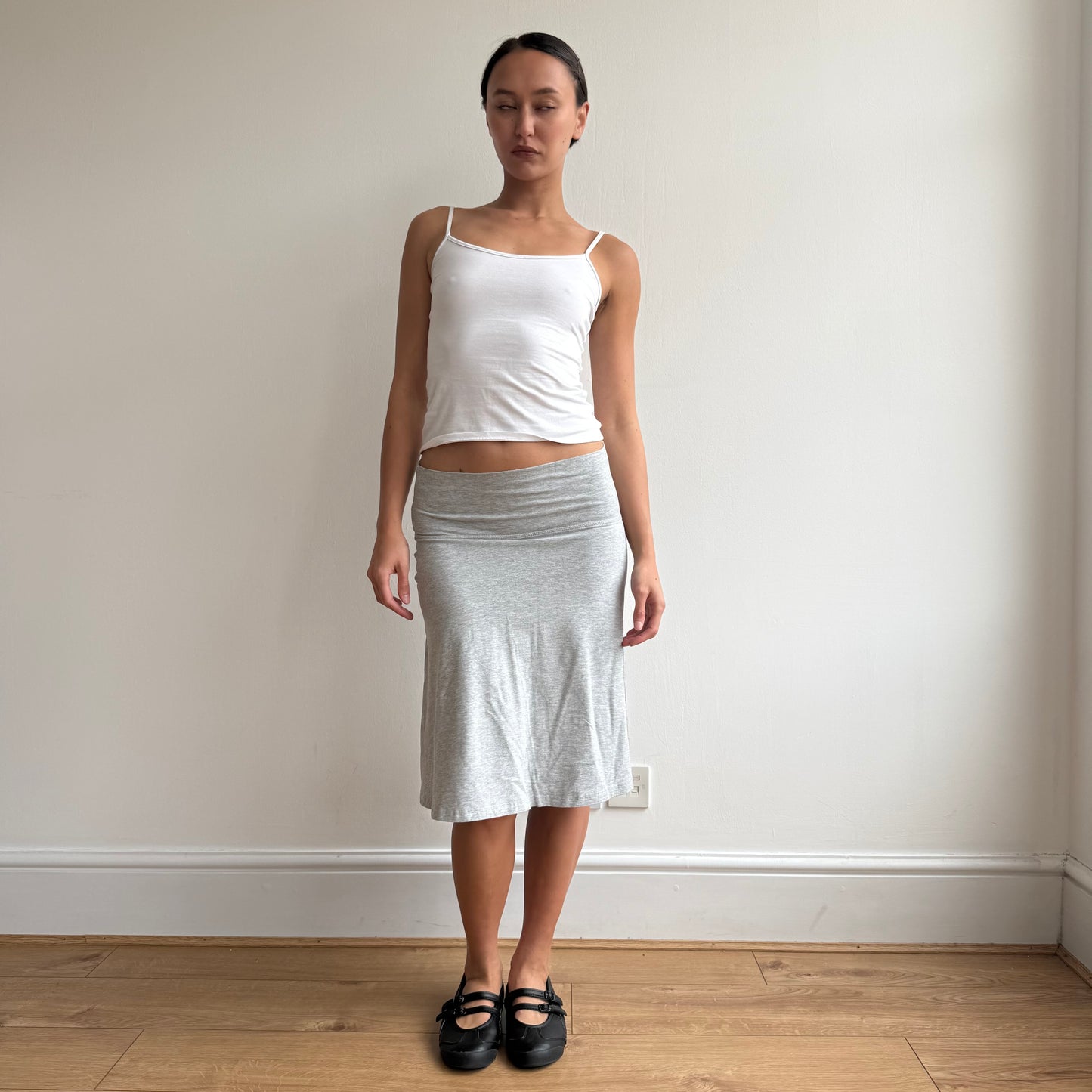 Grey midi skirt - Size S
