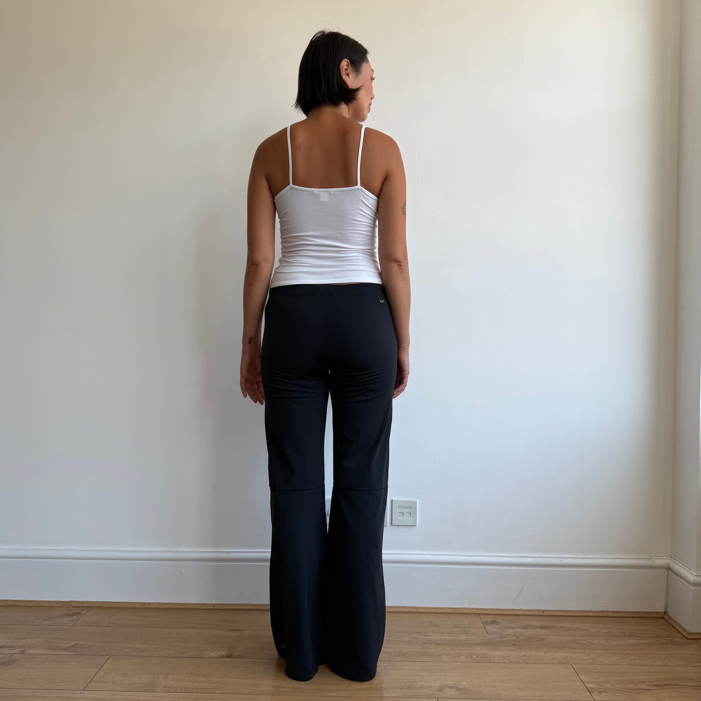 Adidas striped flared yoga pants- Size M